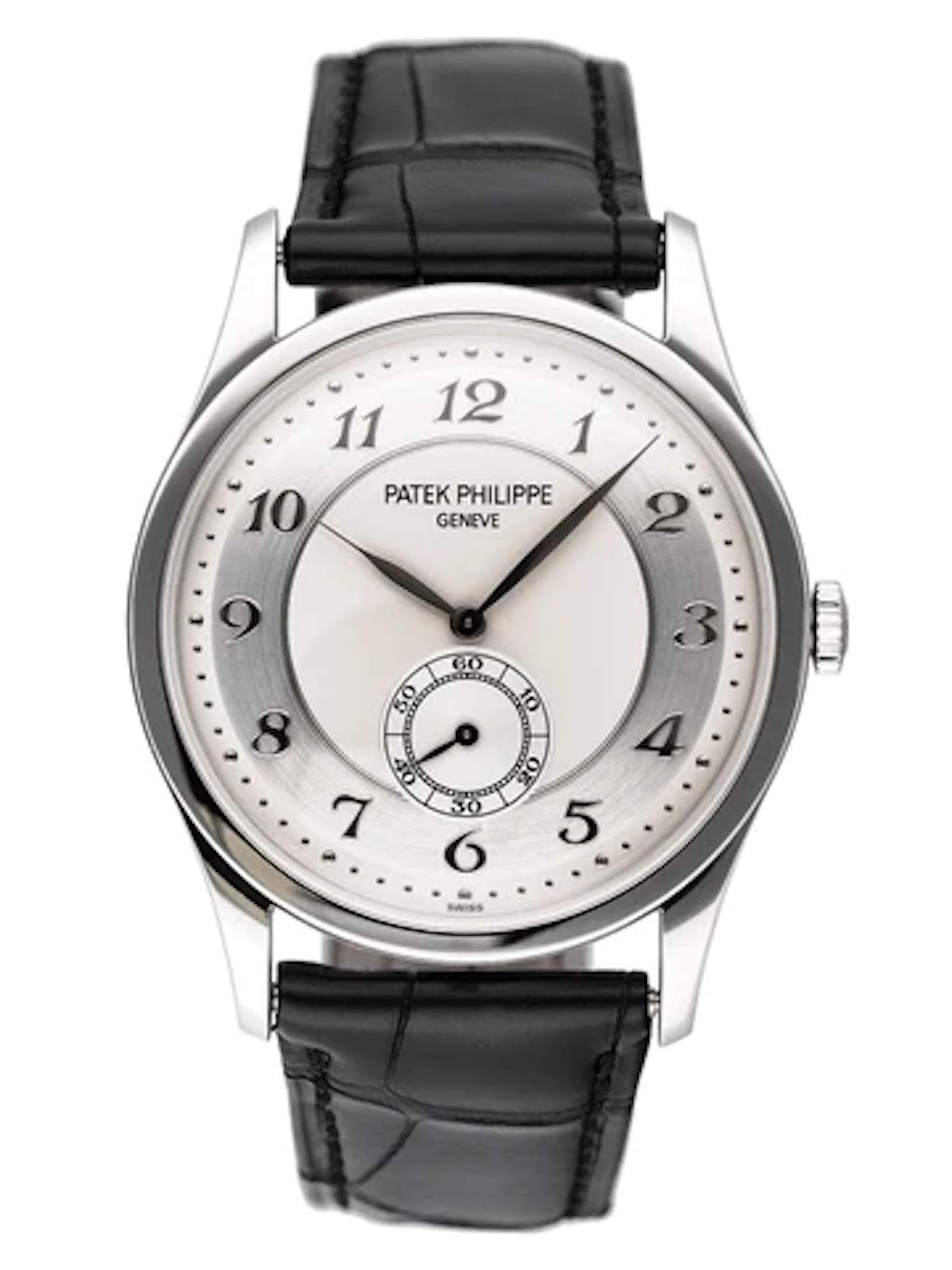 Patek Philippe Calatrava 5196P-001 Silver Dial Platinum Mens Watch Box Papers
