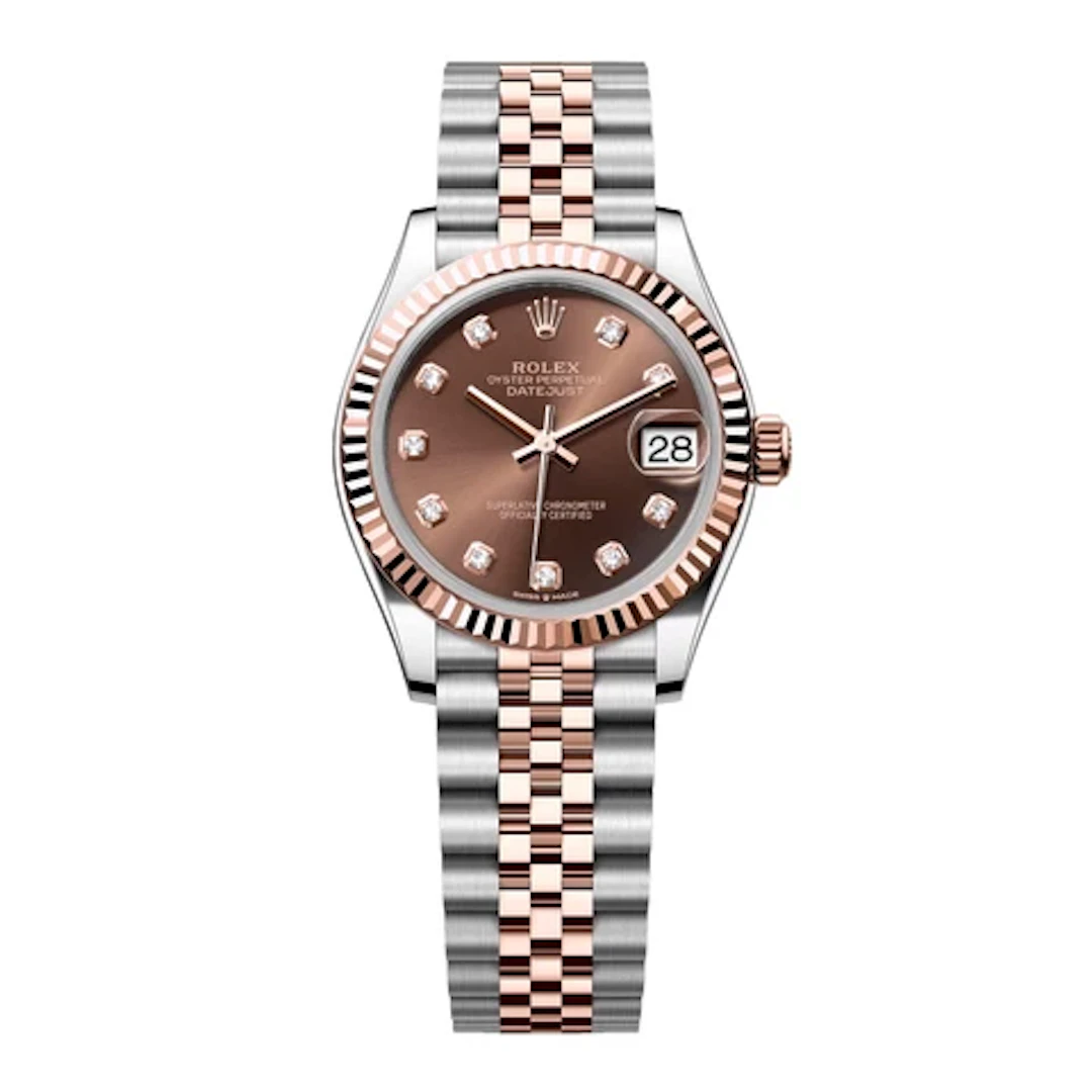 Rolex Datejust 31 278271 Diamond Chocolate Dial Ladies Watch Box Papers