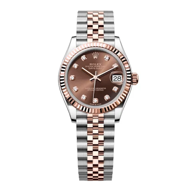 Rolex Datejust 31 278271 Diamond Chocolate Dial Ladies Watch Box Papers