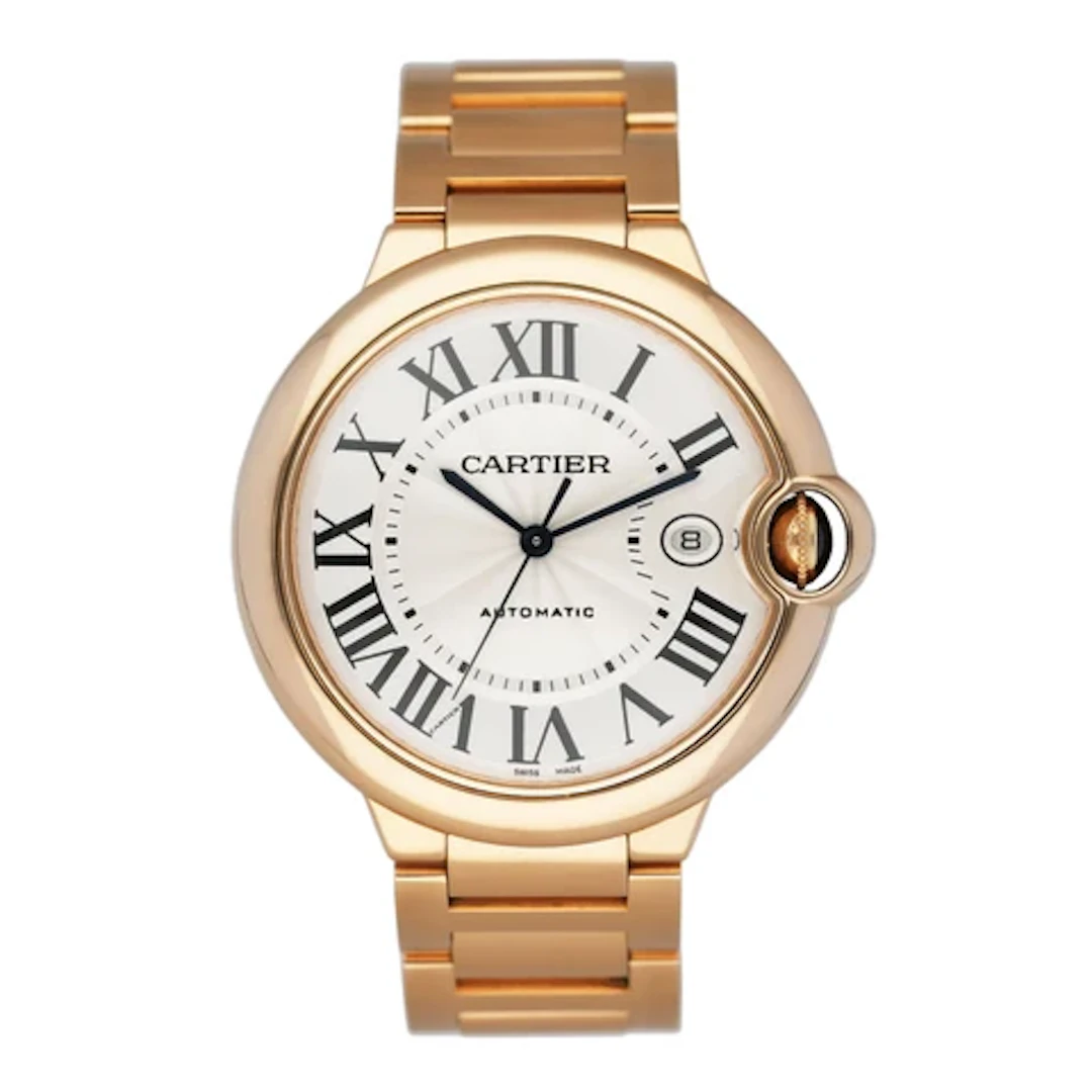 Cartier Ballon Bleu WGBB0016 18K Rose Gold Mens Watch