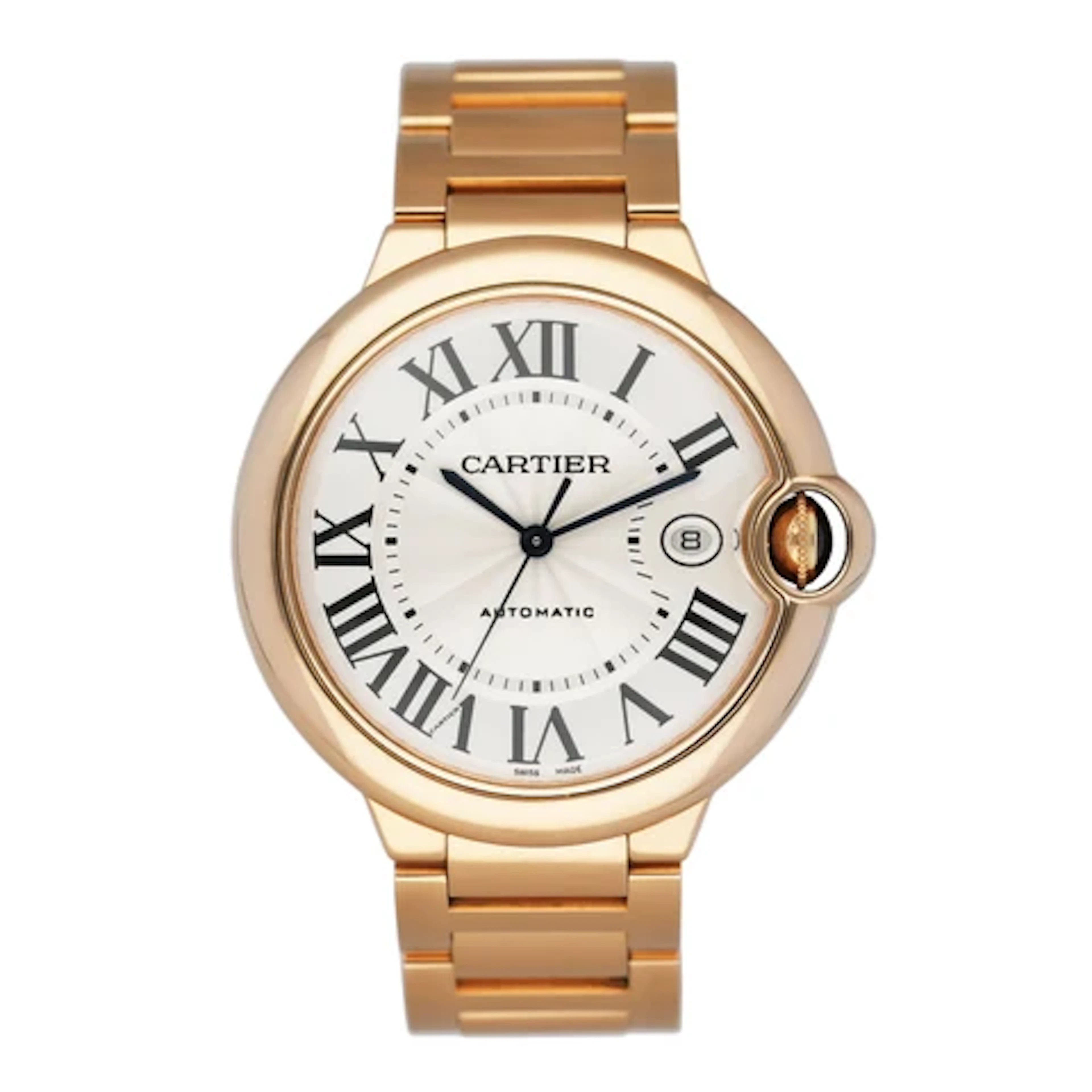 Cartier Ballon Bleu WGBB0016 18K Rose Gold Mens Watch