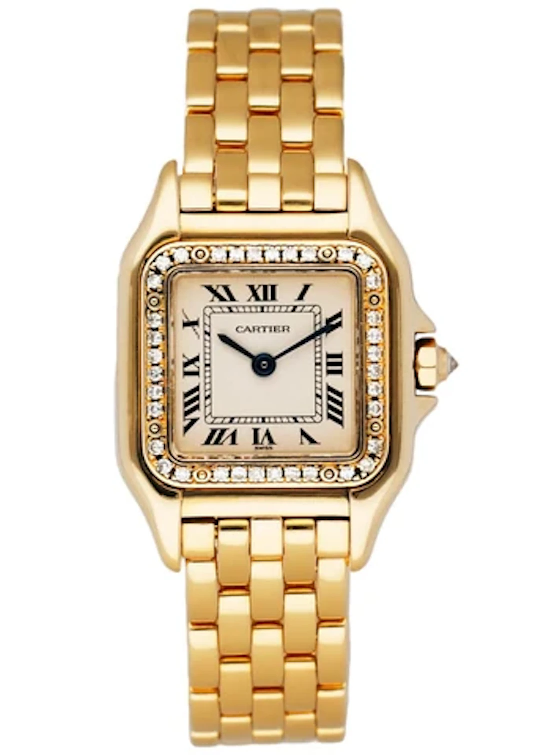 Cartier Panthere WF3070B9 18K Yellow Gold Diamonds Ladies Watch