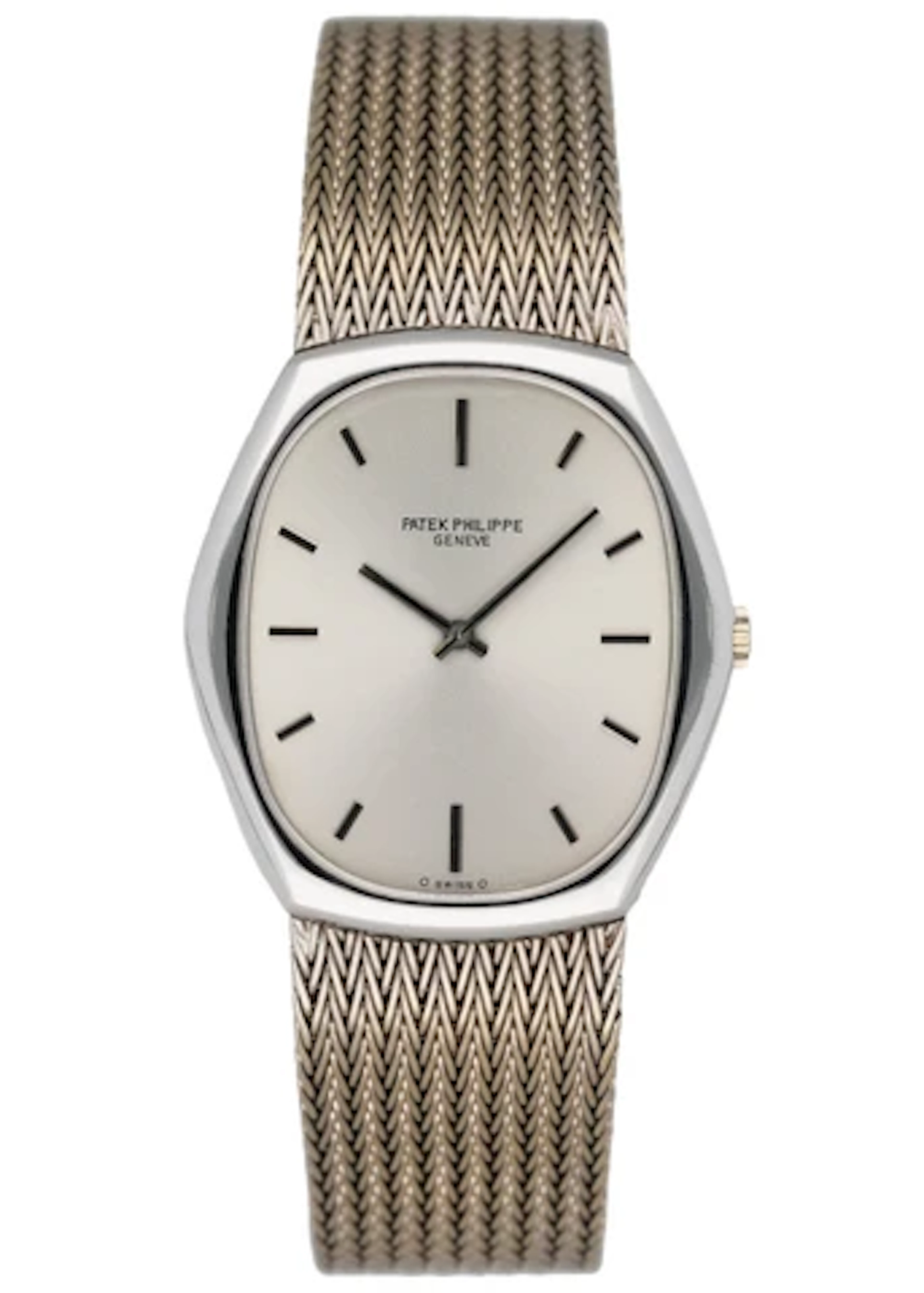 Patek Philippe 3858 18K White Gold Mens Watch