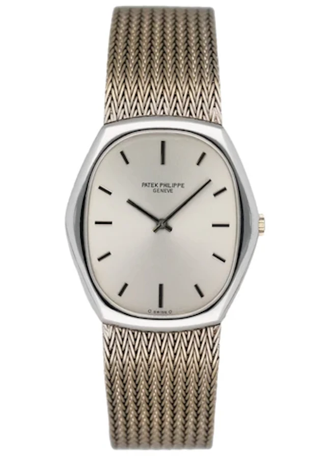 Patek Philippe 3858 18K White Gold Mens Watch