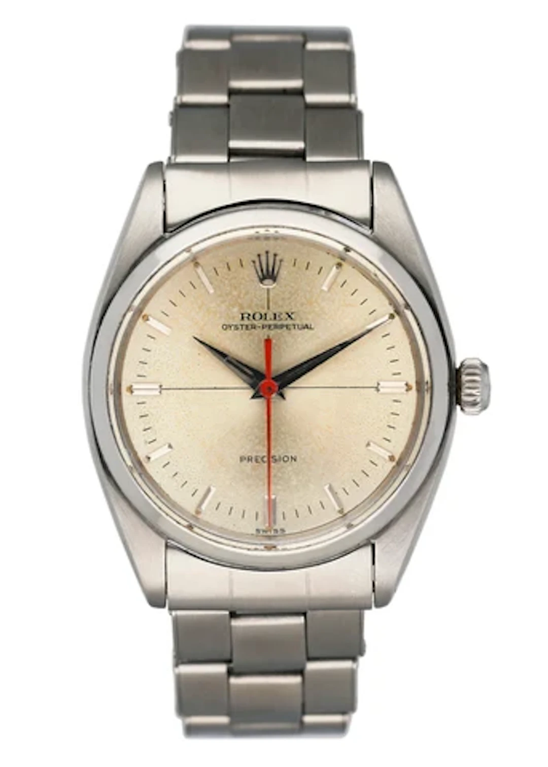 Rolex Oyster Perpetual Precision Tru-Beat 6558 Stainless Steel Mens Watch