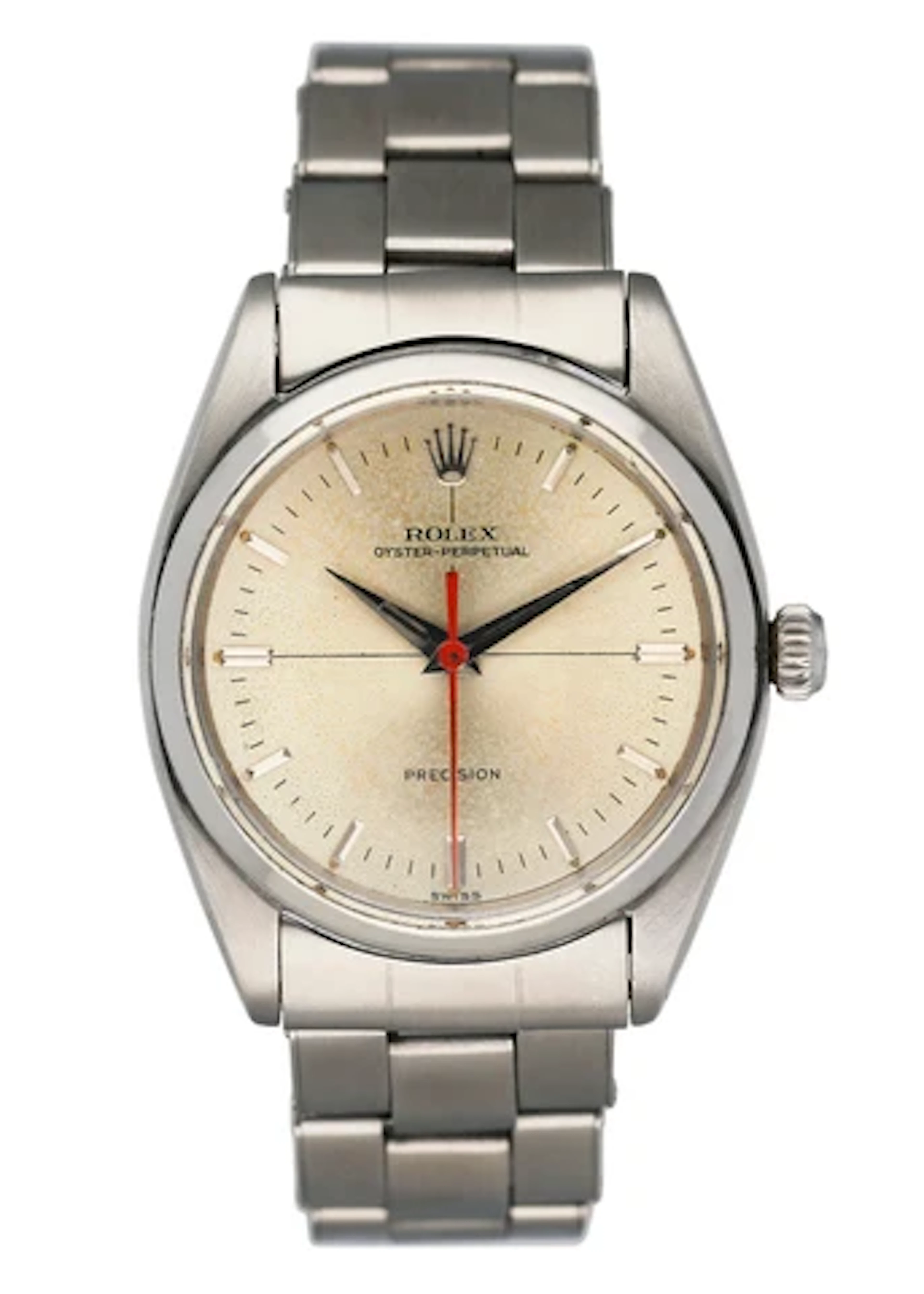 Rolex Oyster Perpetual Precision Tru-Beat 6558 Stainless Steel Mens Watch