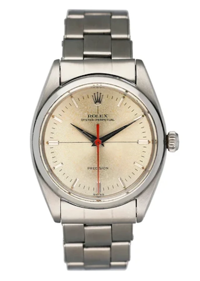Rolex Oyster Perpetual Precision Tru-Beat 6558 Stainless Steel Mens Watch