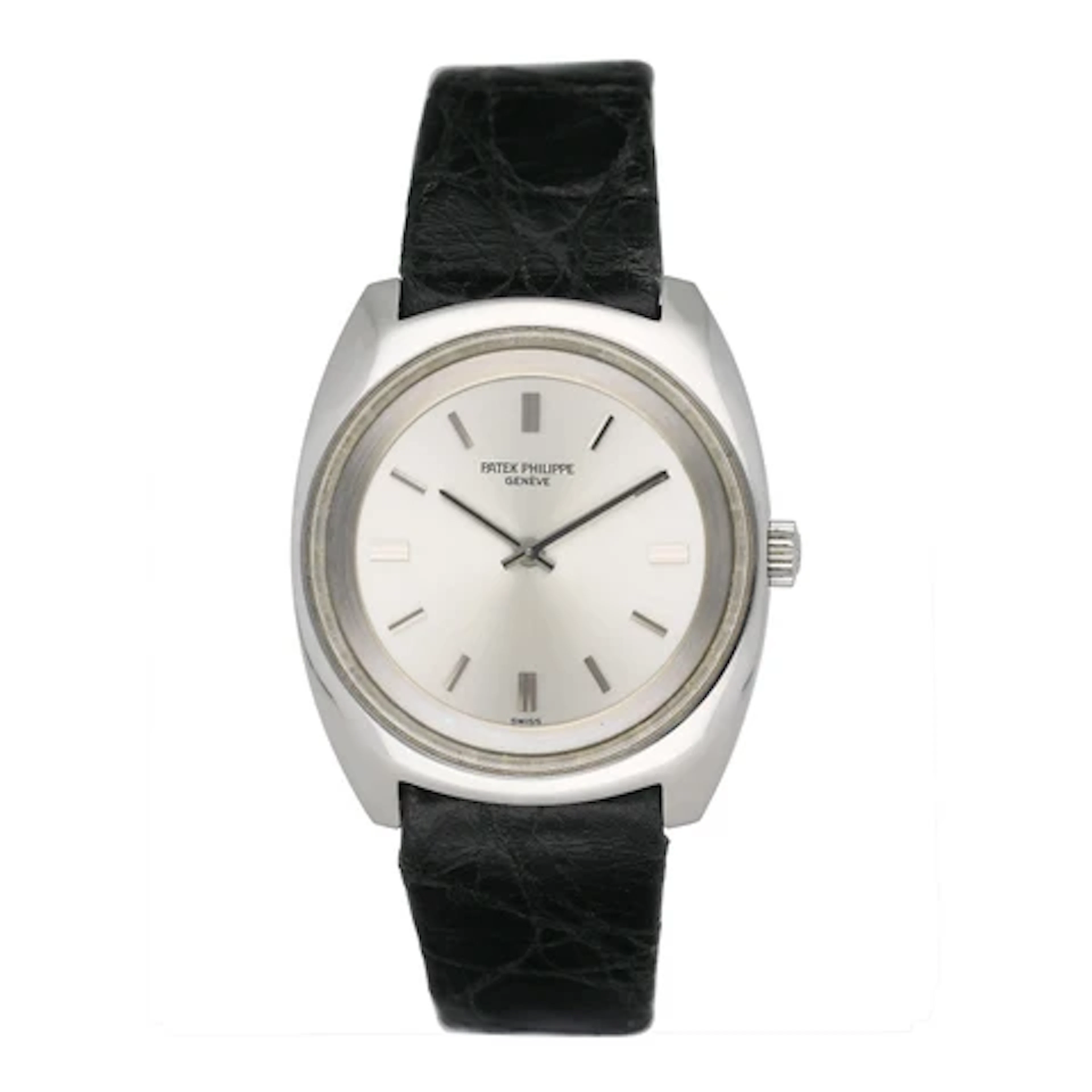 Patek Philippe Calatrava 3579-1 Silver Dial Steel Mens Watch