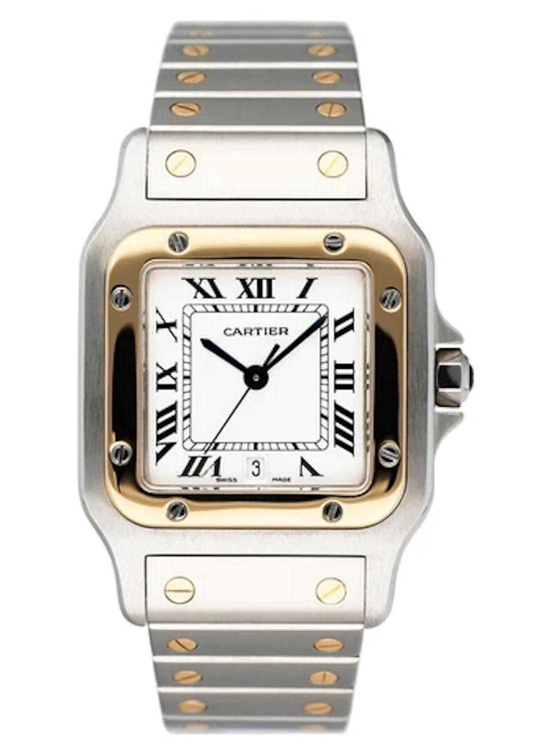 Cartier Santos Galbee W20011C4 187901 Two Tone Mens Watch