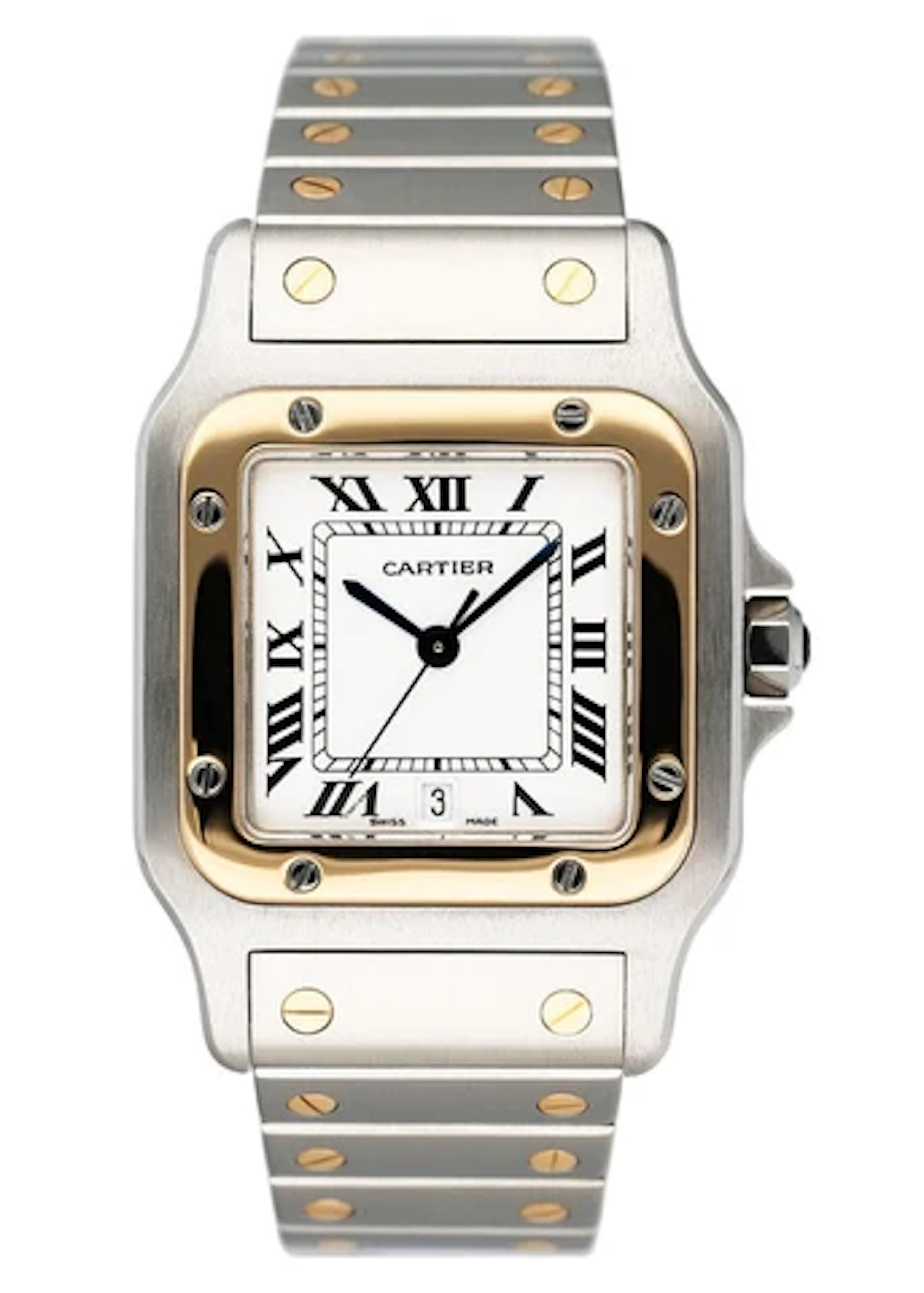 Cartier Santos Galbee W20011C4 187901 Two Tone Mens Watch