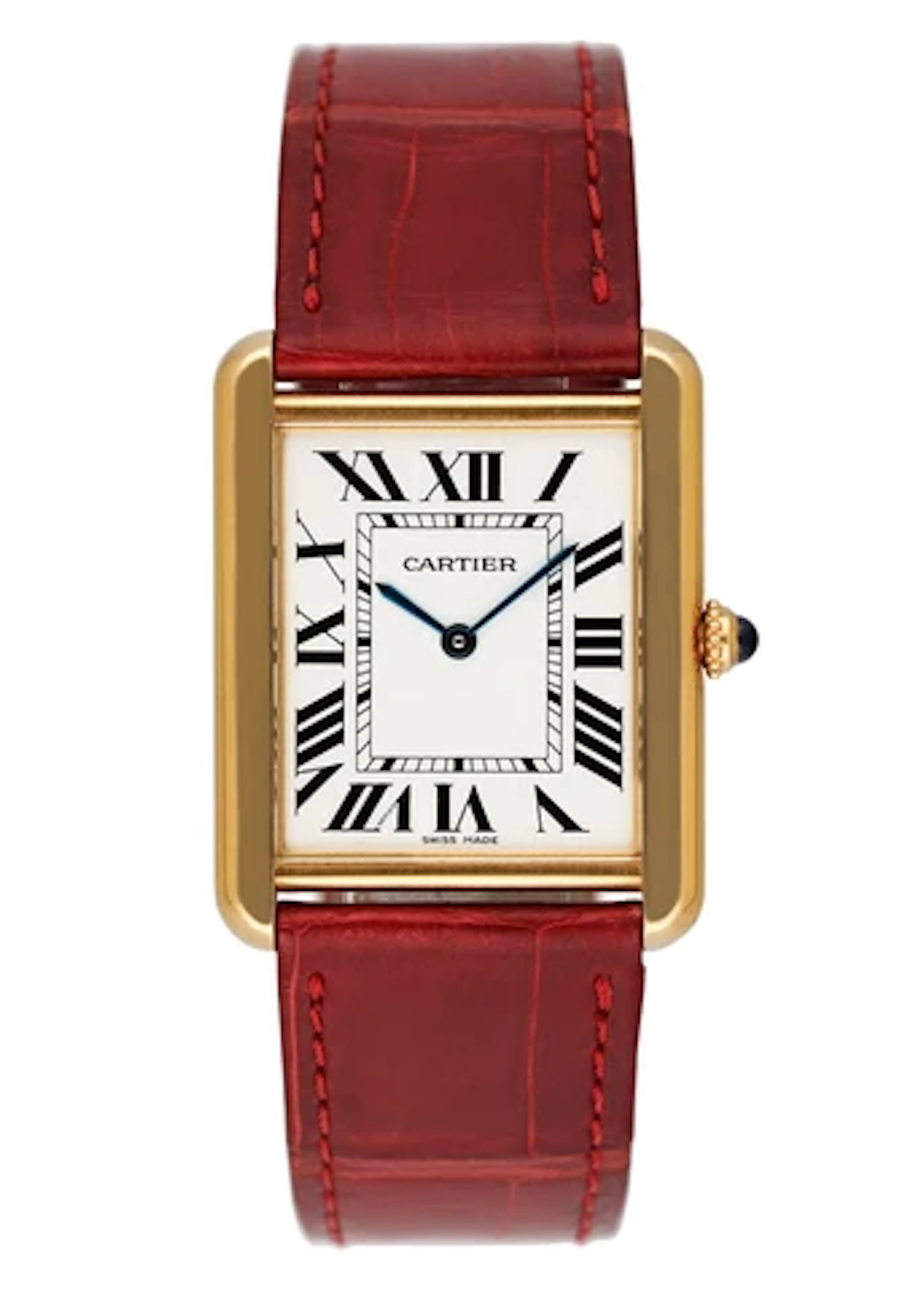 Cartier Tank Solo W1018855 18K Yellow Gold Ladies Watch