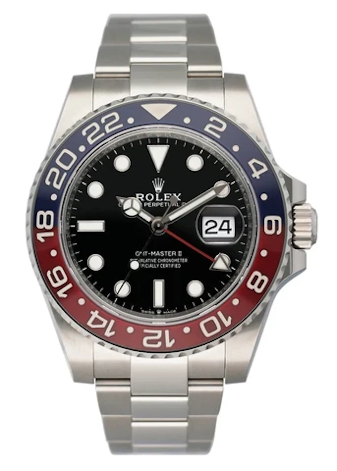 Rolex GMT-MASTER ll 126710BLRO "Pepsi" Bezel Mens Watch Box Papers