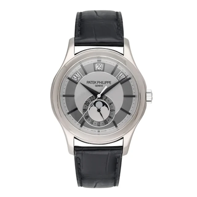 Patek Philippe Complications 5205G-001 Grey Dial White Gold Mens Watch