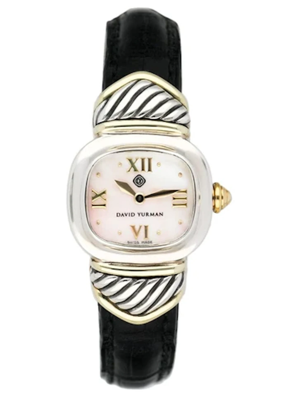 David Yurman MOP 14K Gold Sterling Silver Ladies Watch