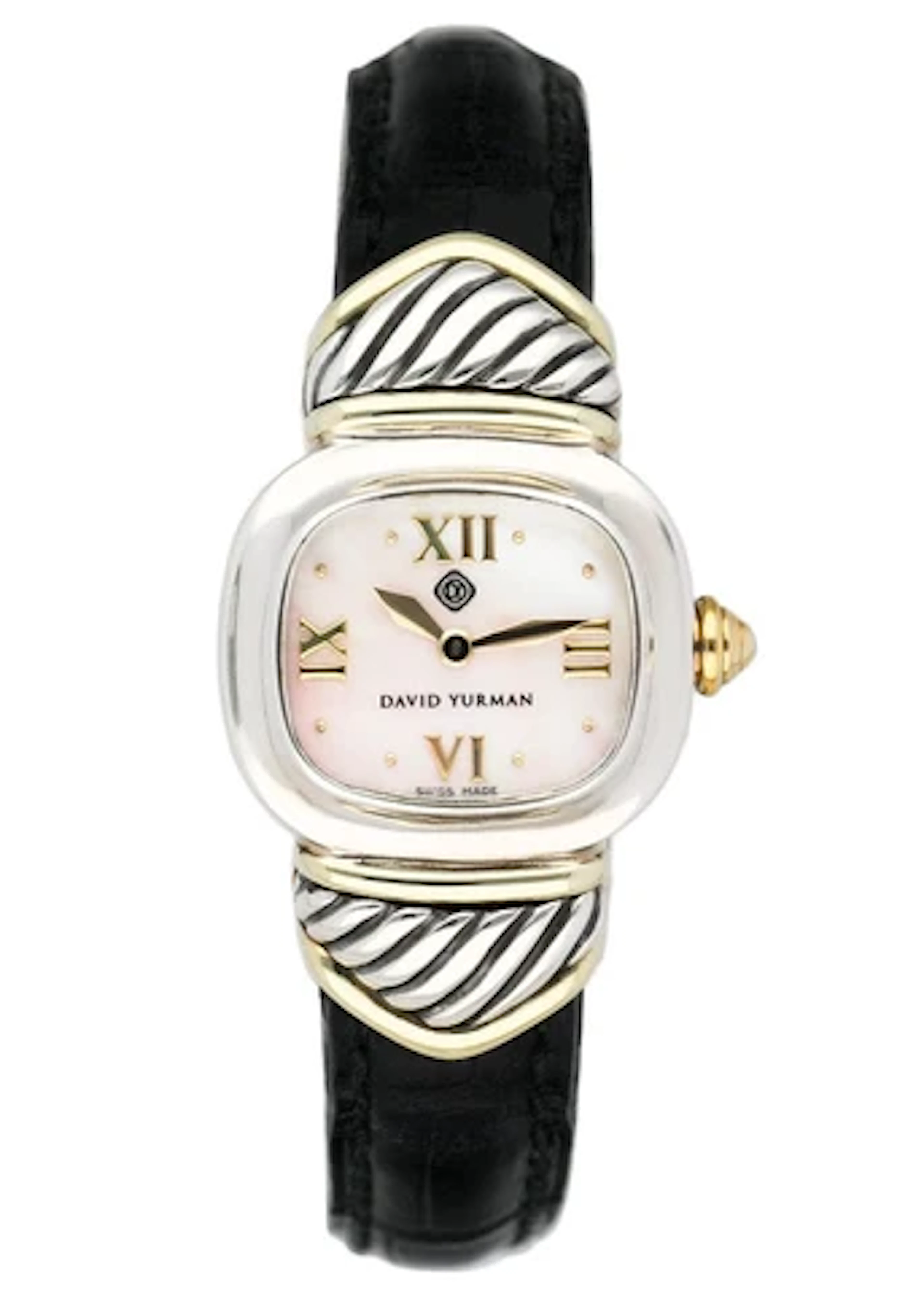 David Yurman MOP 14K Gold Sterling Silver Ladies Watch