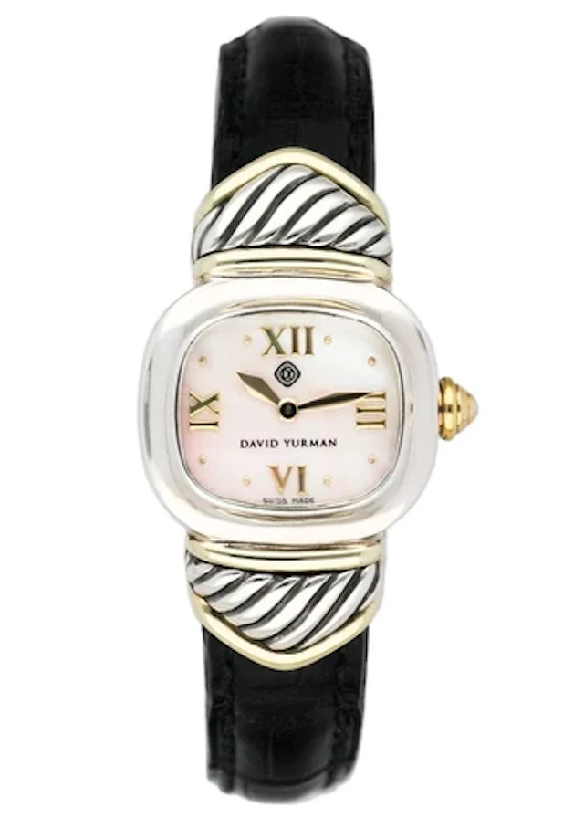 David Yurman MOP 14K Gold Sterling Silver Ladies Watch