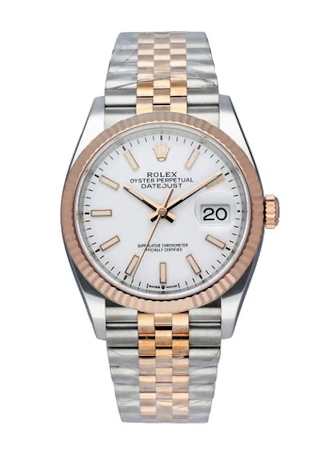 Rolex Datejust 126231 Steel & 18K Rose gold Men's Watch Box & Papers