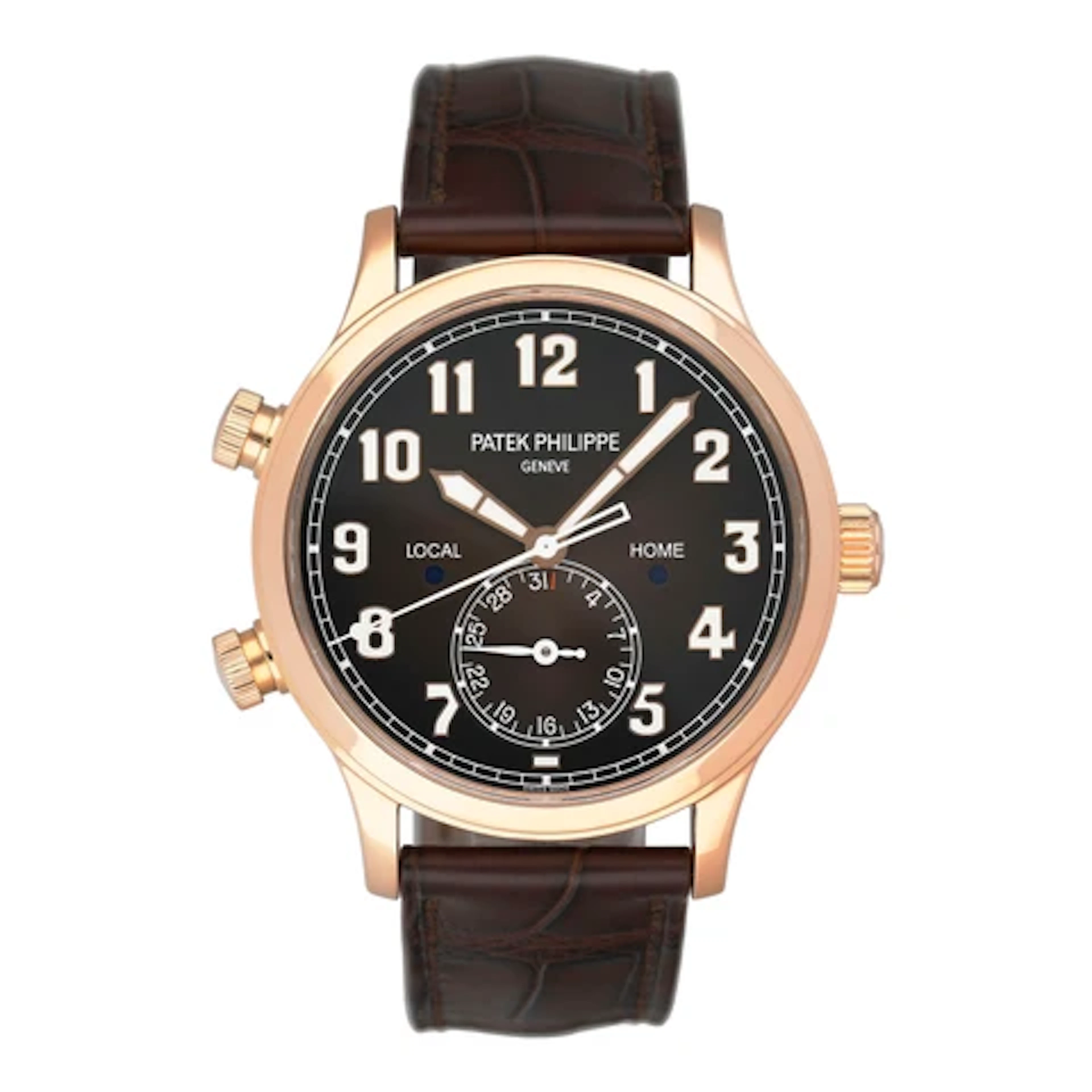Patek Philippe Complication 5524R Calatrava Pilot Travel Time Watch Box Papers