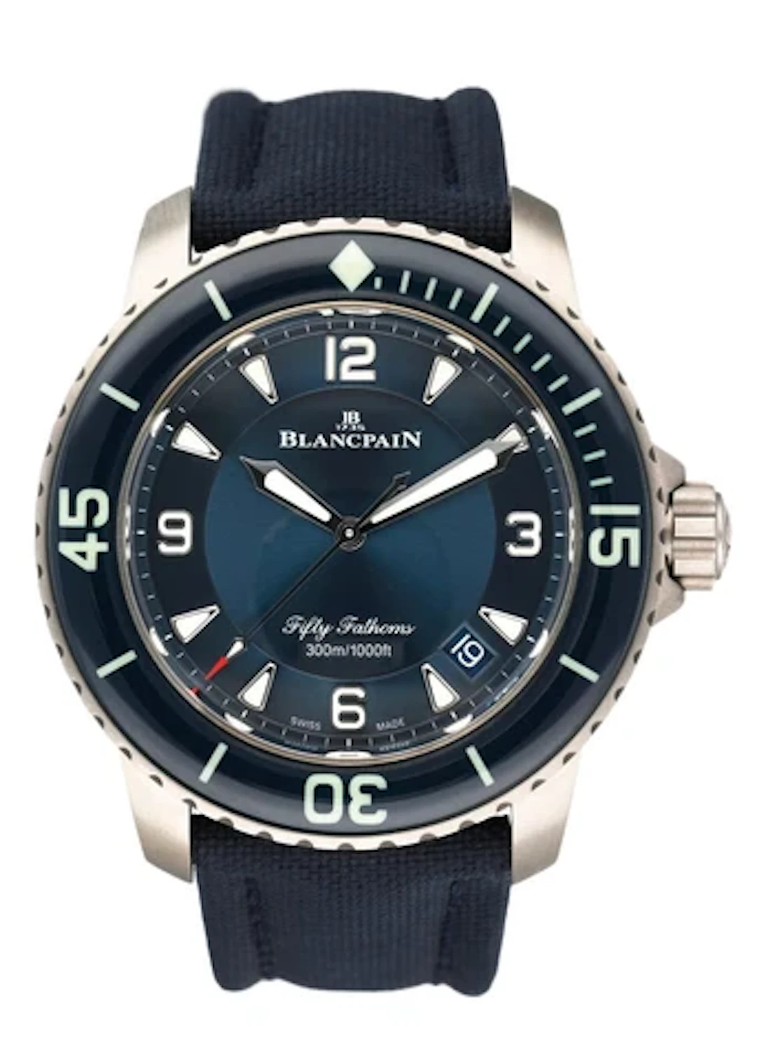 Blancpain Fifty Fathoms Automatique 5015 12B40 O52A Blue Dial Mens