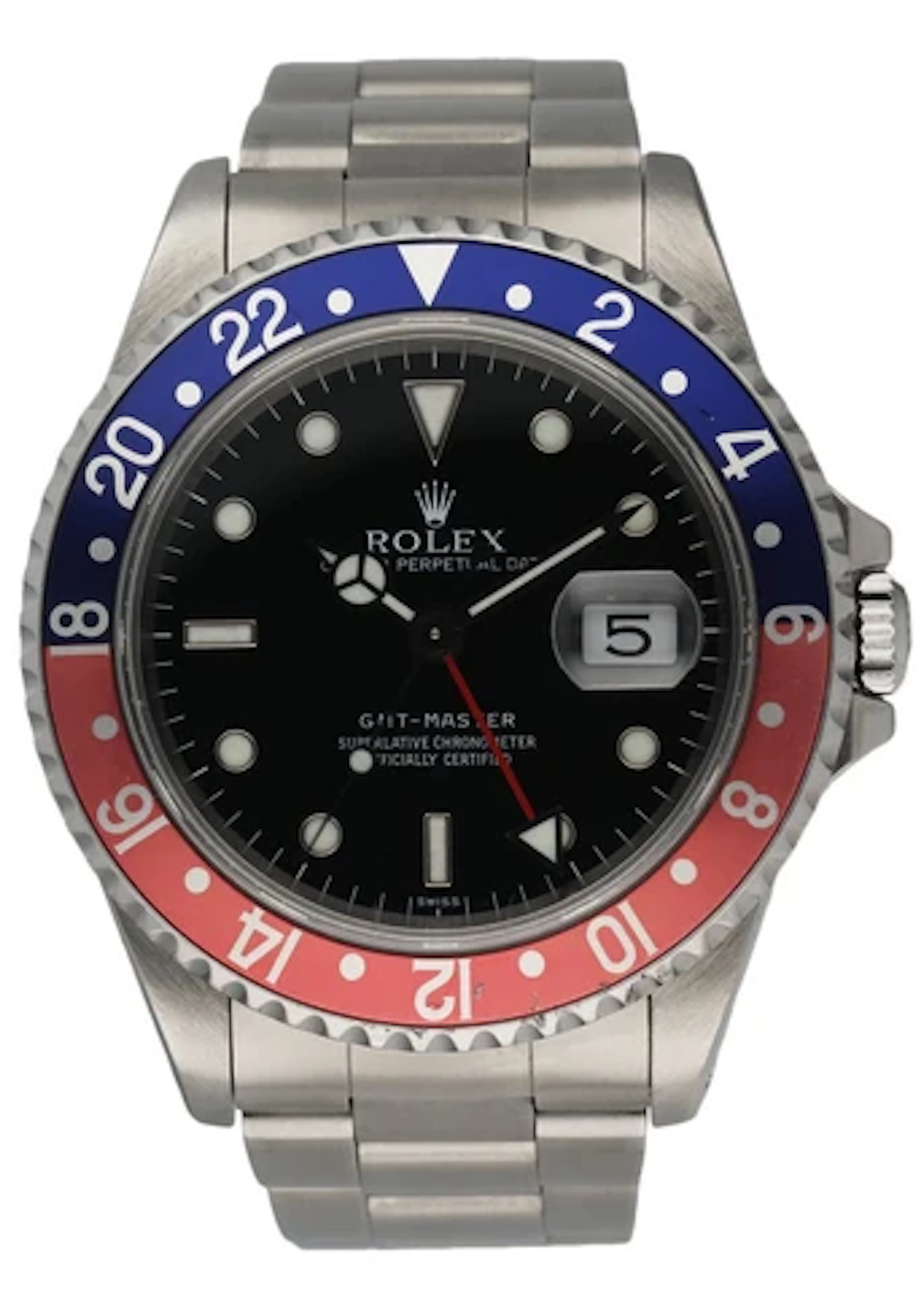Rolex GMT Master Date 16700 Pepsi Bezel Men's Watch