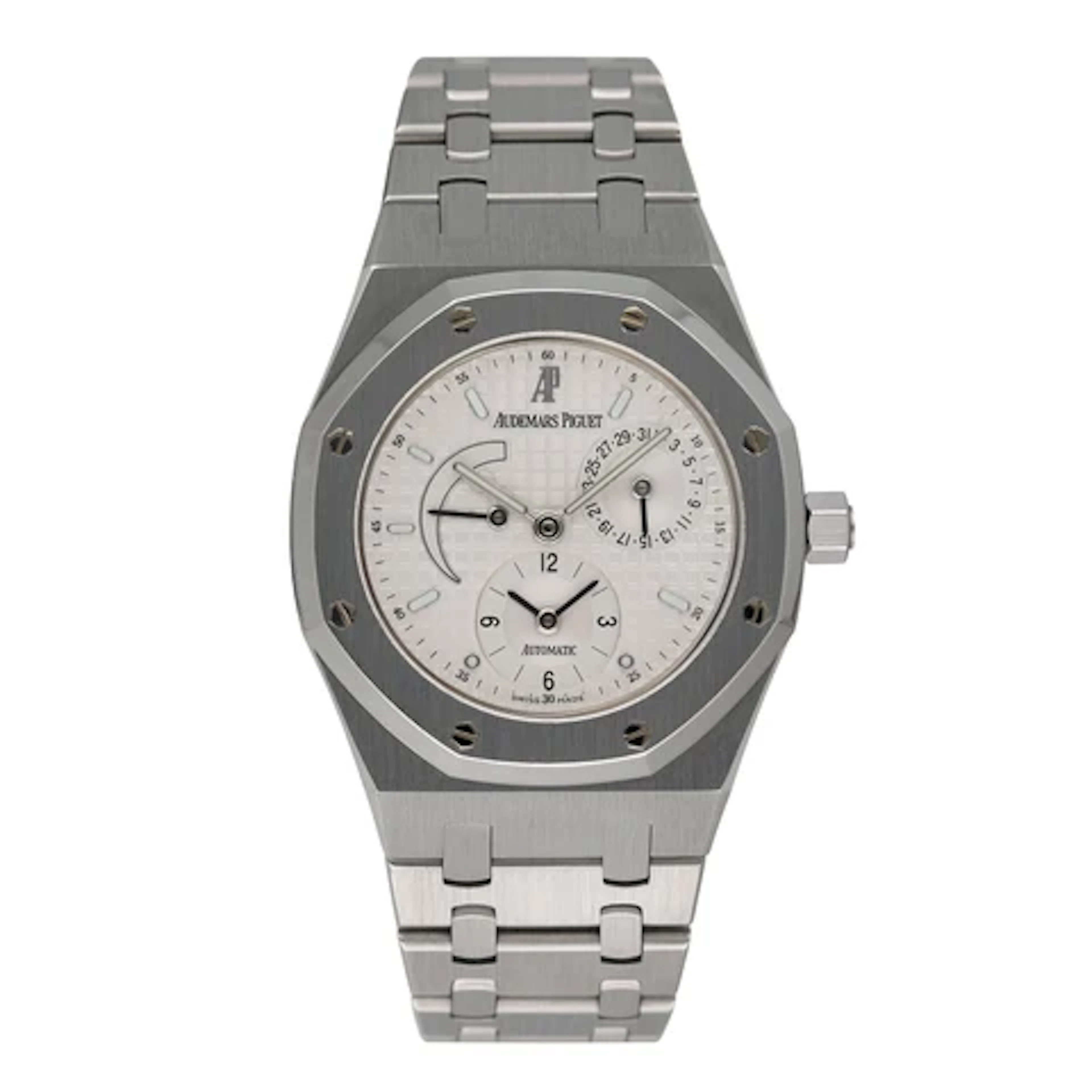 Audemars Piguet Royal Oak 25730ST White Dial Mens Watch Box Papers