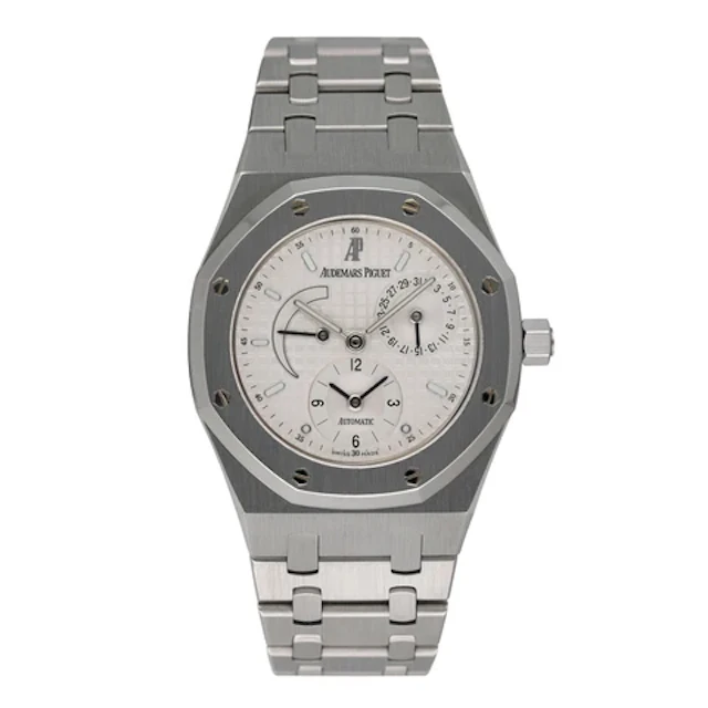 Audemars Piguet Royal Oak 25730ST Whit Dial Mens Watch Box Papers