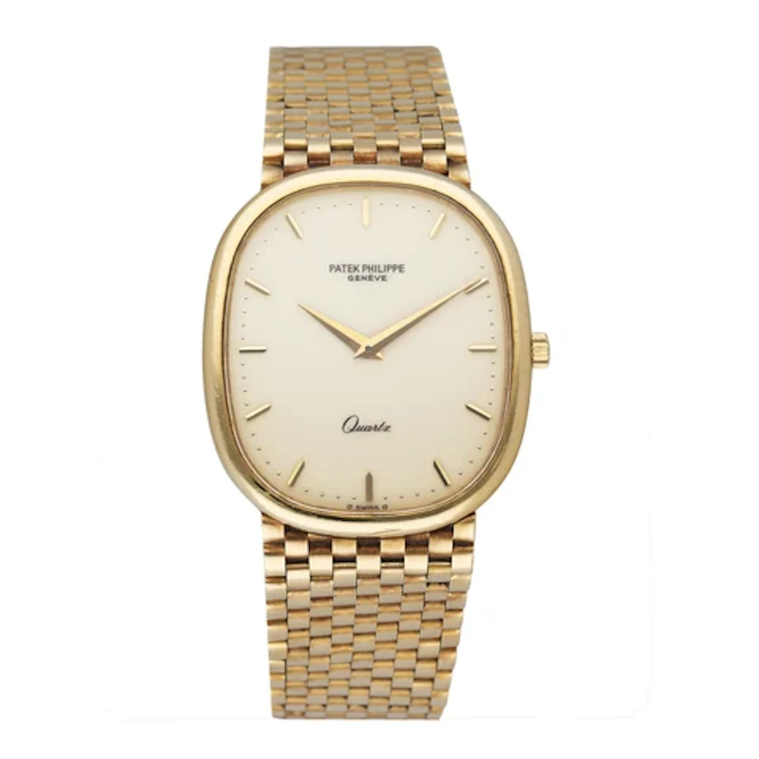 Patek Philippe Ellipse 3838/1 Cream Dial 18K Yellow Gold Mens Watch