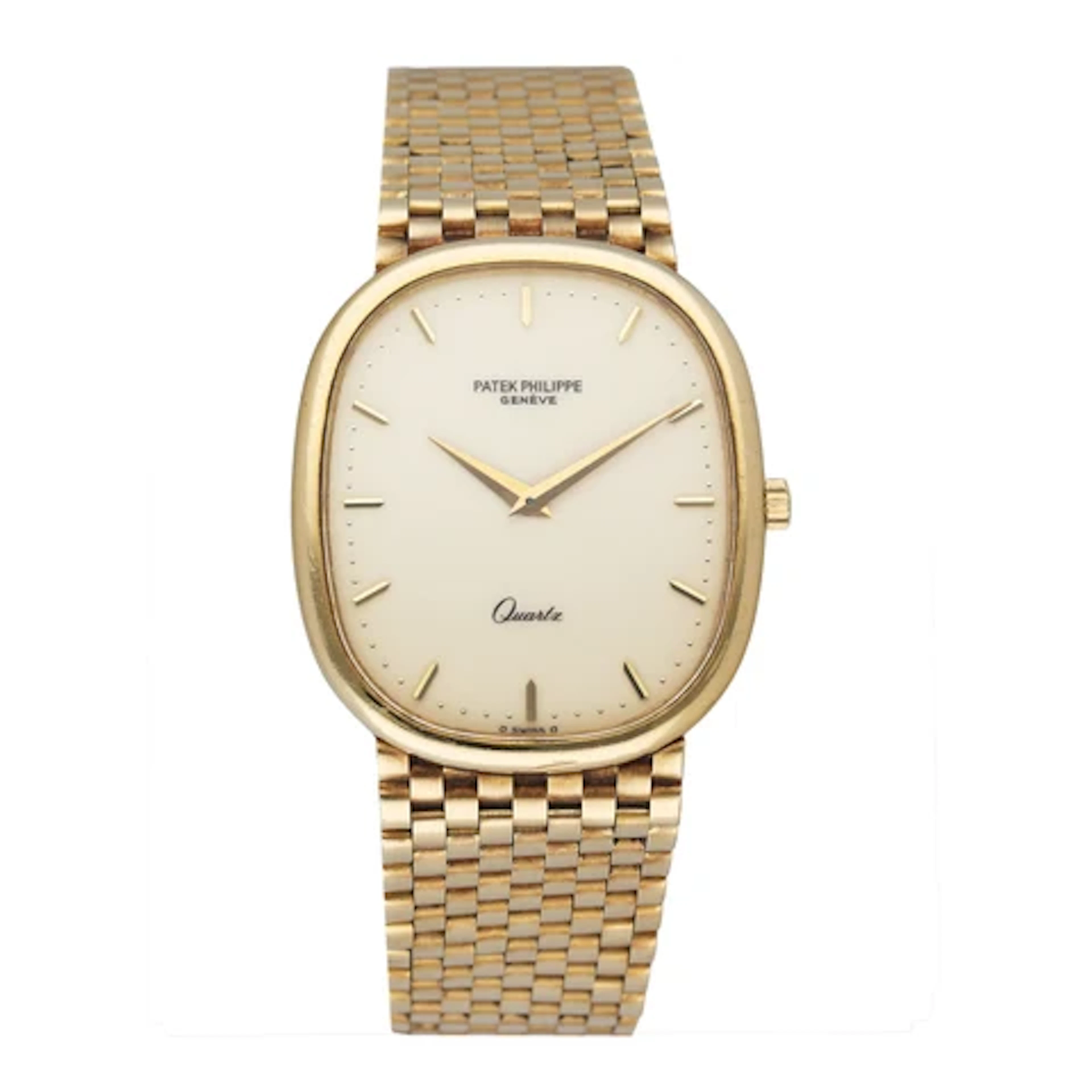 Patek Philippe Ellipse 3838/1 Cream Dial 18K Yellow Gold Mens Watch