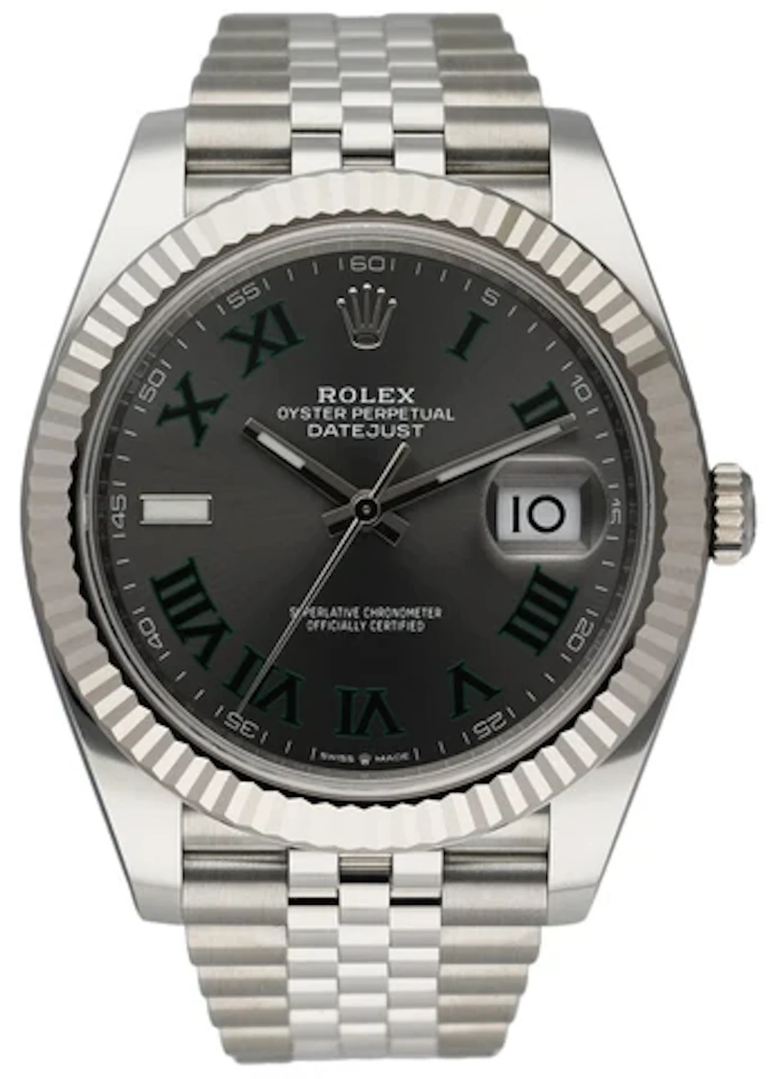 Rolex Datejust 41 Wimbledon 126334 Stainless Steel Mens Watch Box Papers