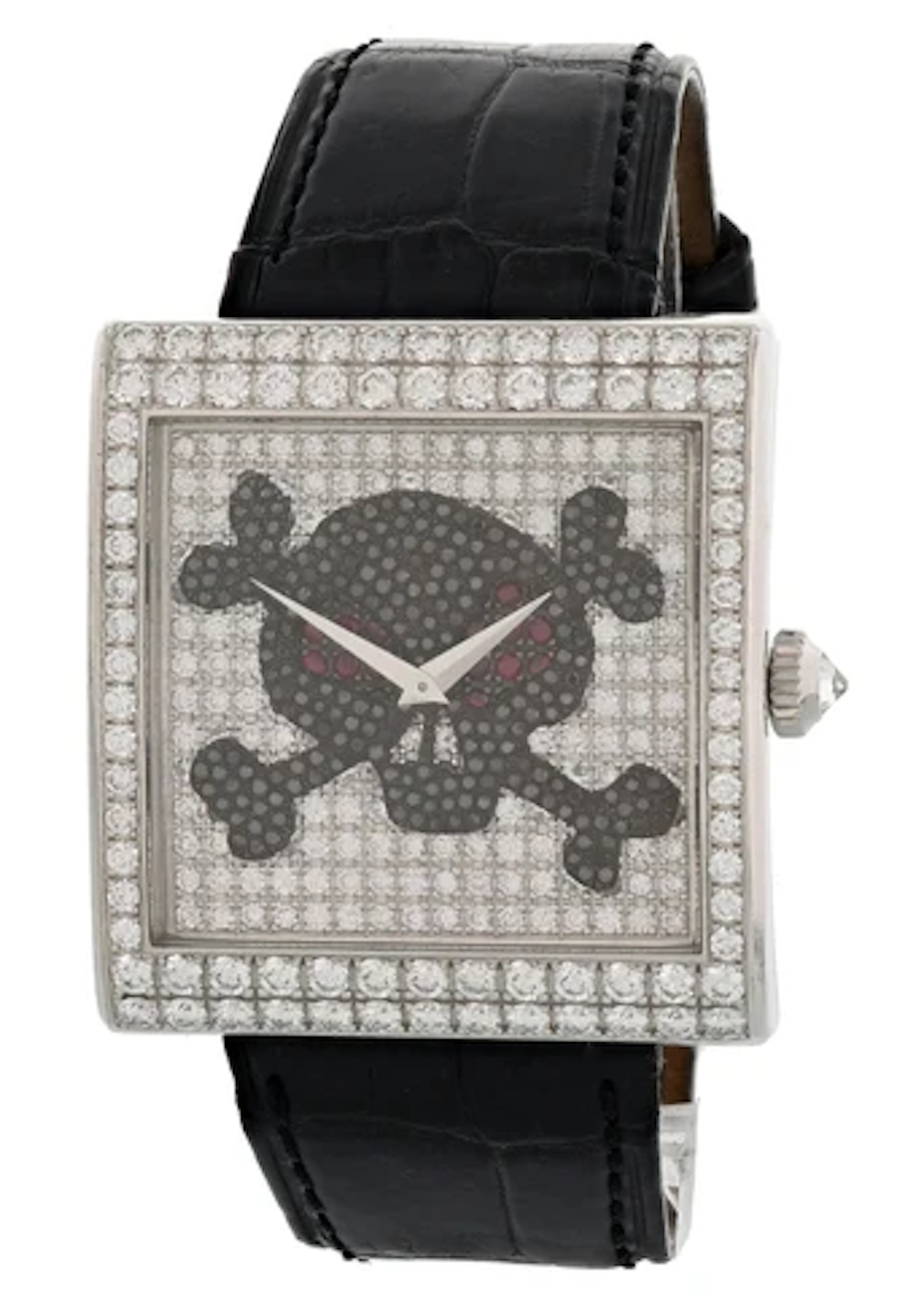 Corum Buckingham Pirate 024.201.69 18k White Gold Diamond Watch