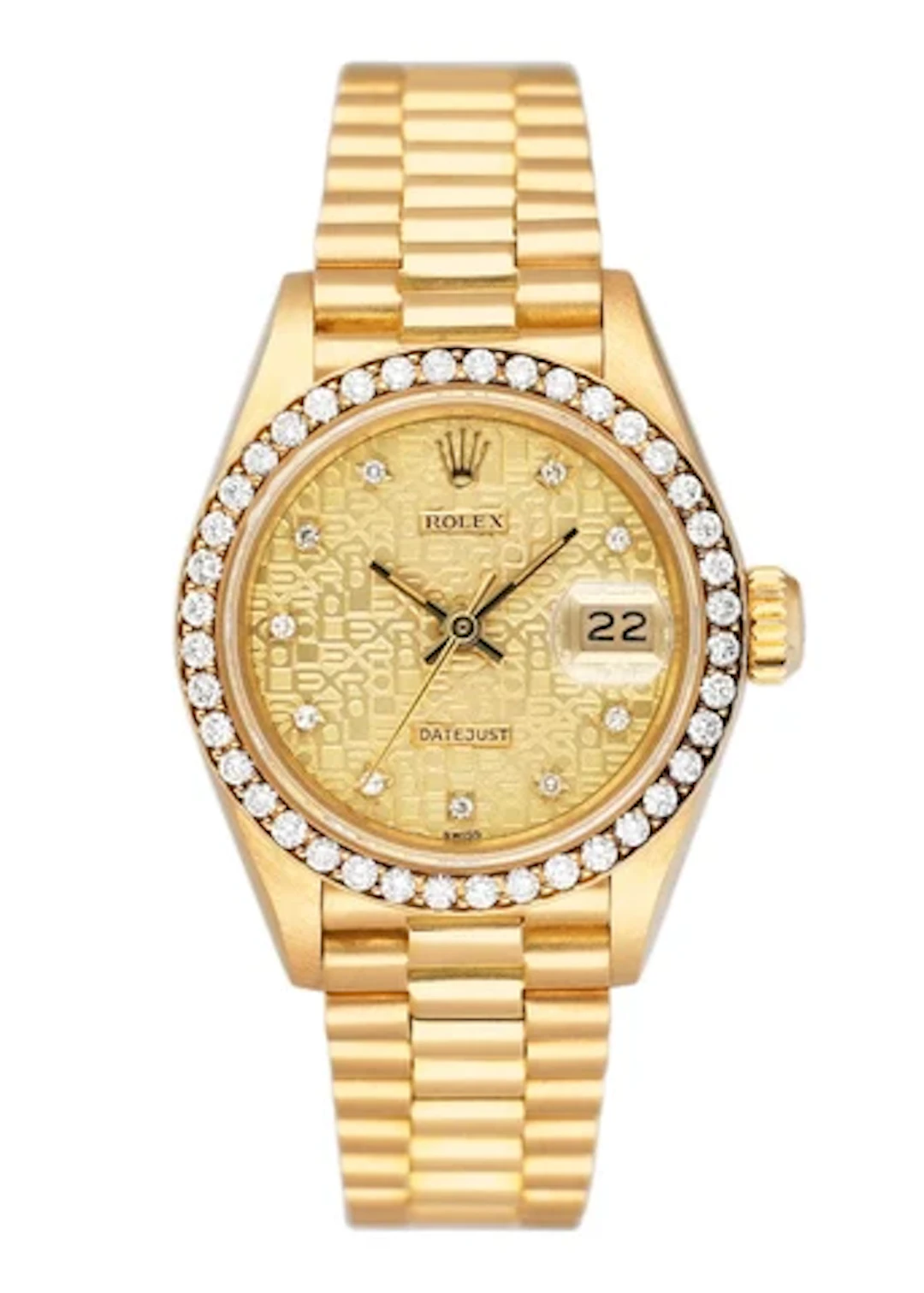 Rolex Datejust 69138 Diamond Anniversary Dial Ladies Watch Box Papers