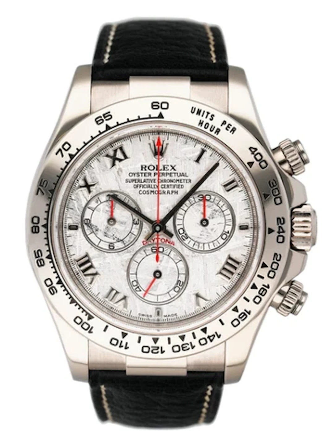 Rolex Daytona 116519 Meteorite Dial 18K White Gold Mens Watch Box Papers