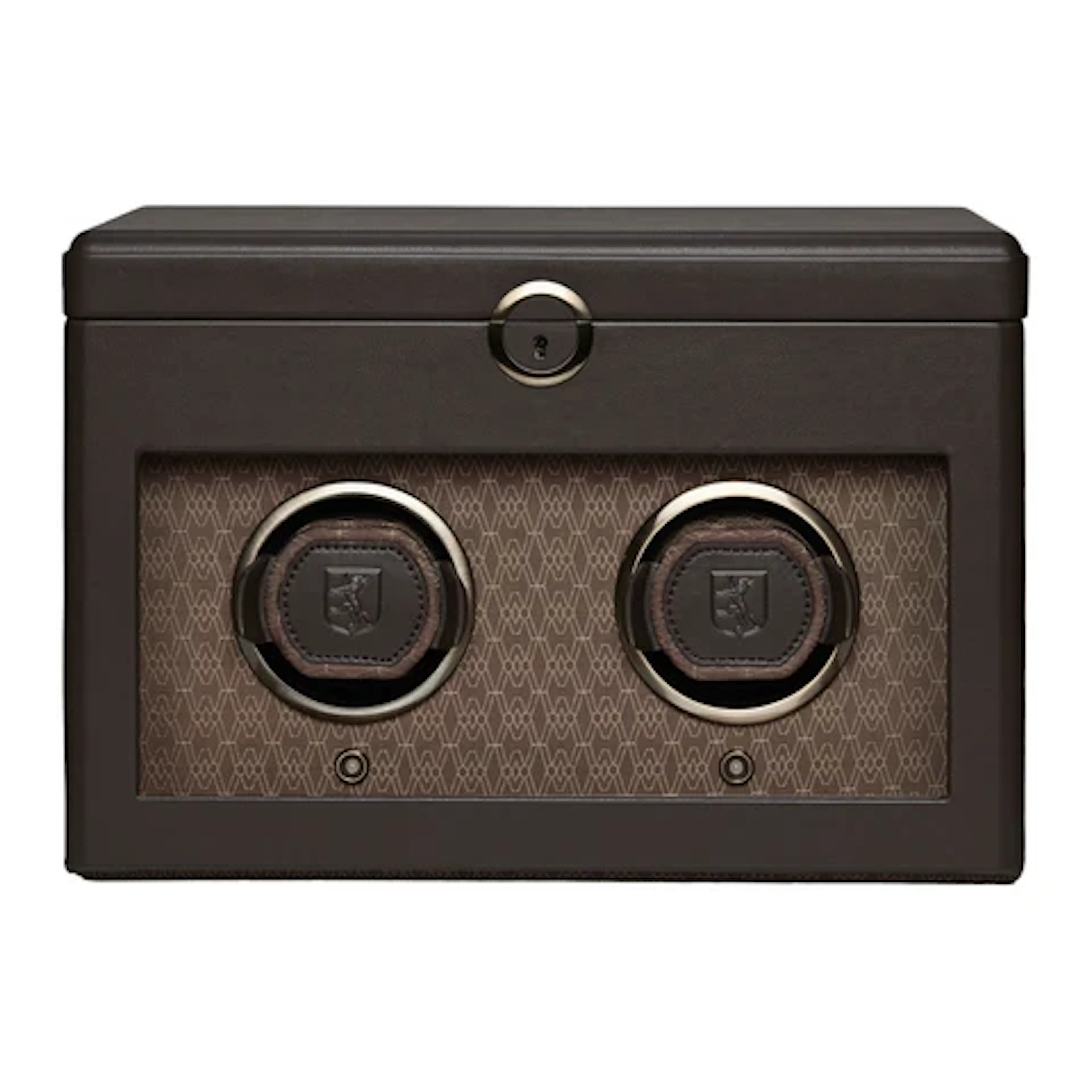 Earth Double Watch Winder - Coffee