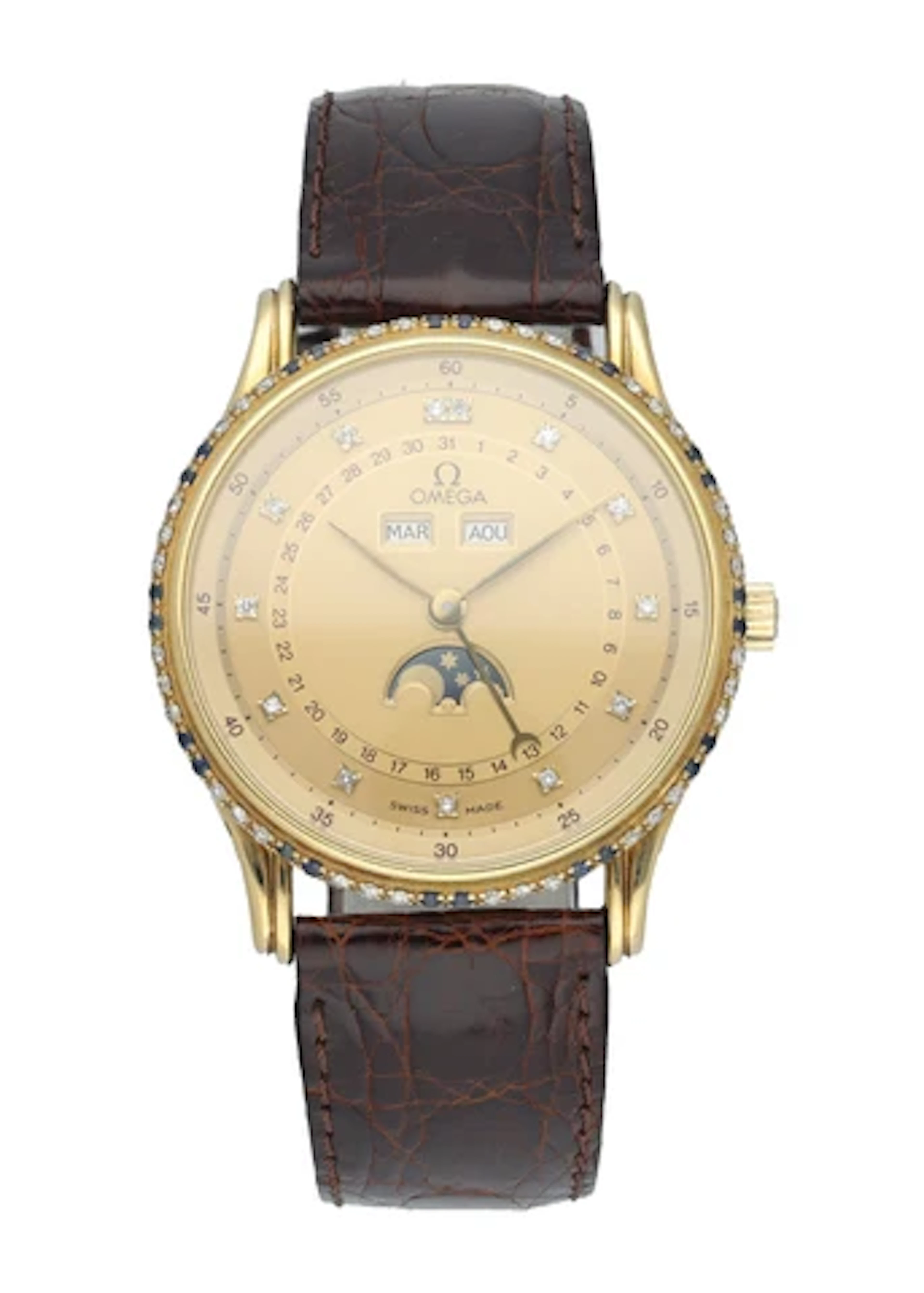 Omega Triple Date Phase De Lune BA156.0003 Very Rare Watch