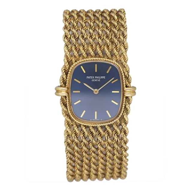 Patek Philippe Ellipse 4266 Blue Dial 18K Yellow Gold Ladies Watch