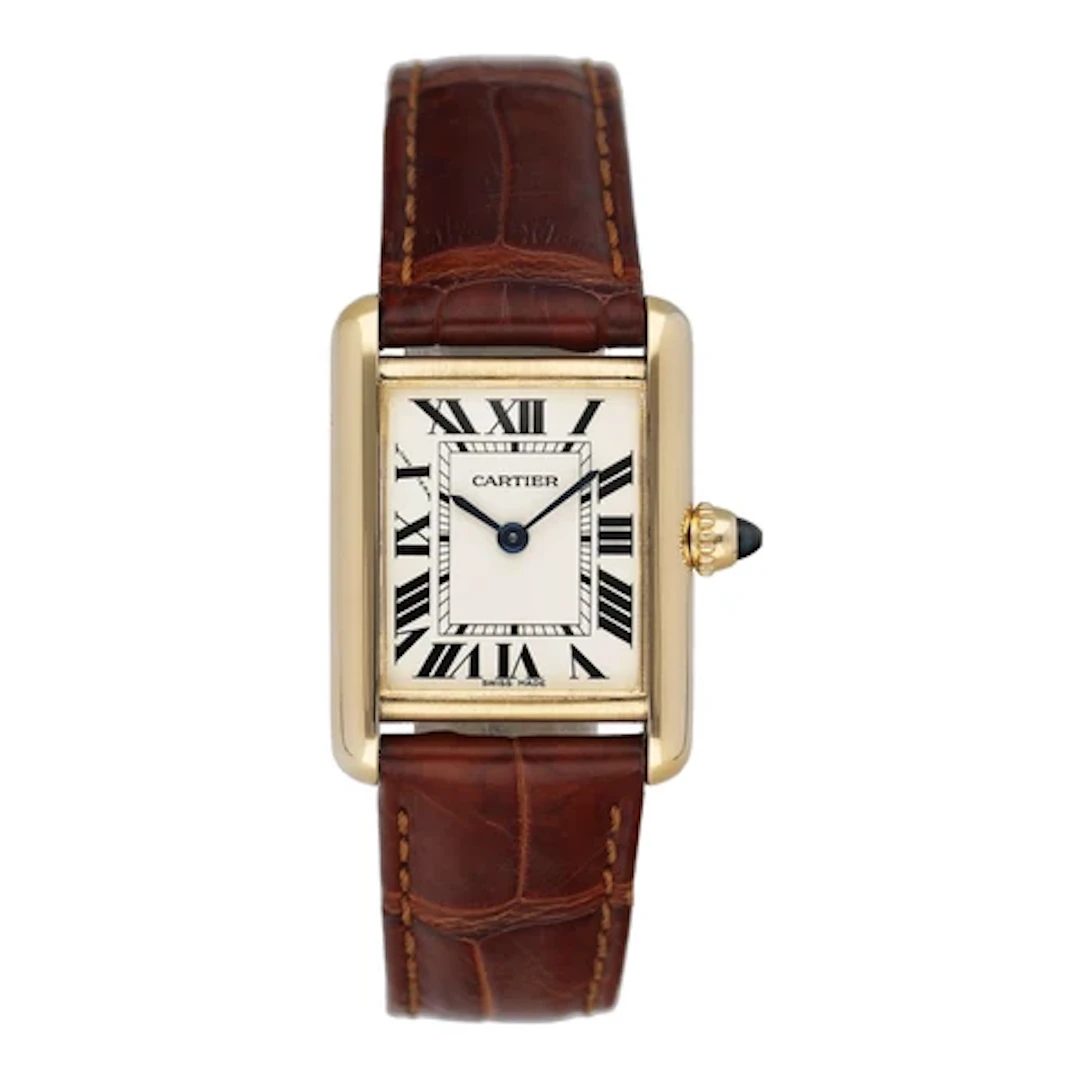 Cartier Tank Louis W1529856 18K Yellow Gold Ladies Watch Box Papers