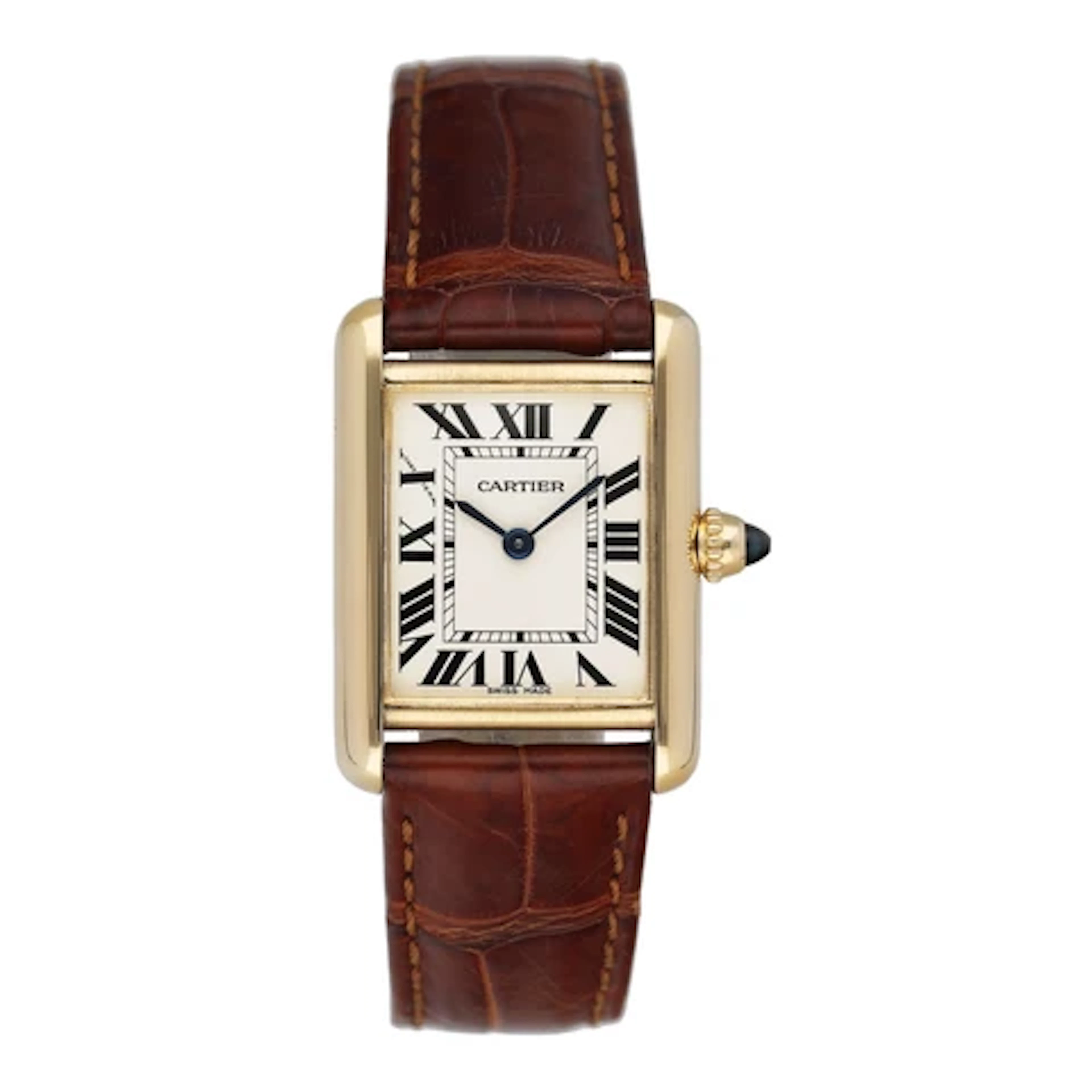Cartier Tank Louis W1529856 18K Yellow Gold Ladies Watch Box Papers