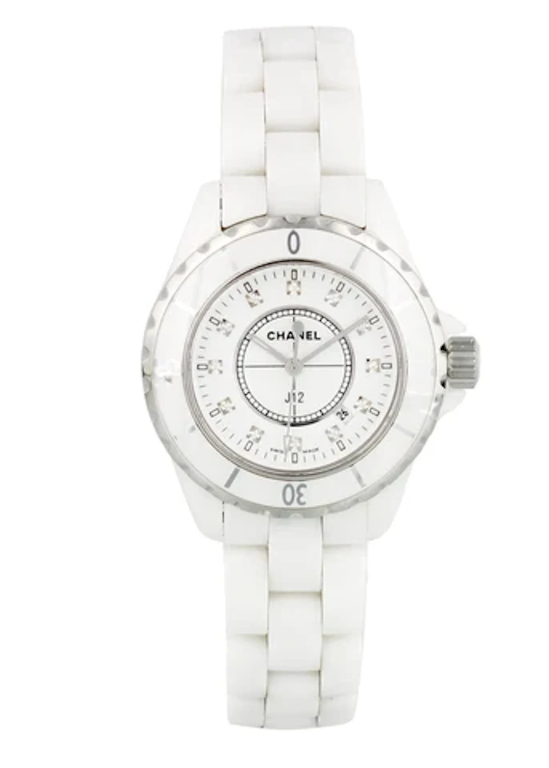 Chanel J12 H0968 Diamond Dial Ceramic Ladies Watch