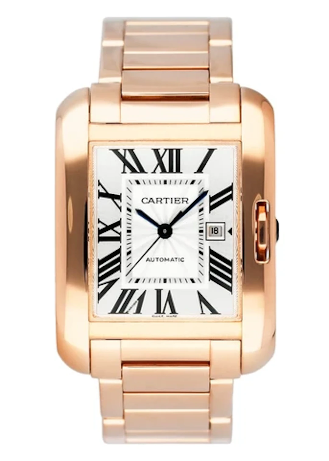 Cartier Tank Anglaise Large W5310003 18K Rose Gold Ladies Watch