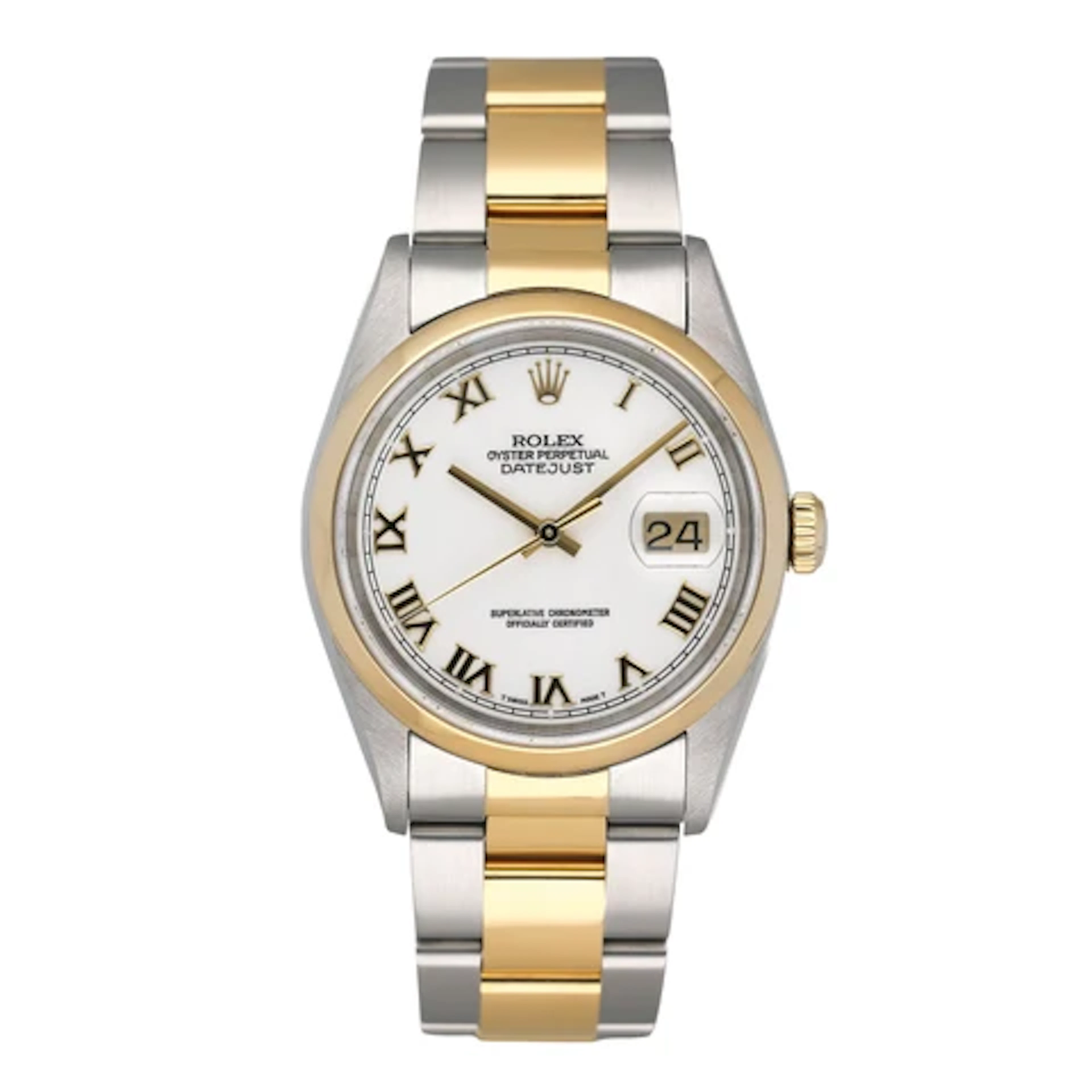Rolex Datejust 16203 White Dial Mens Watch
