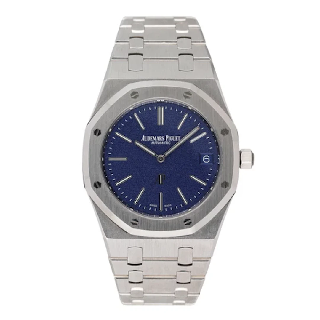 Audemars Piguet Royal Oak 16202BC Blue Dial Mens Watch Box Papers