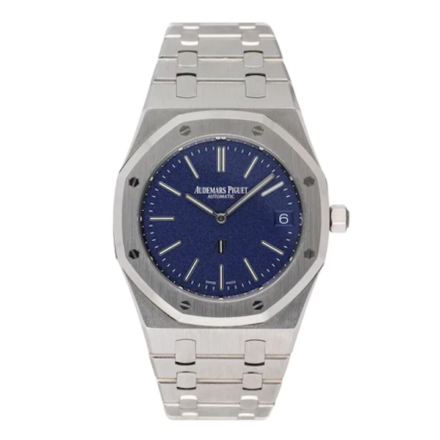 Audemars Piguet Royal Oak 16202BC Blue Dial Mens Watch Box Papers
