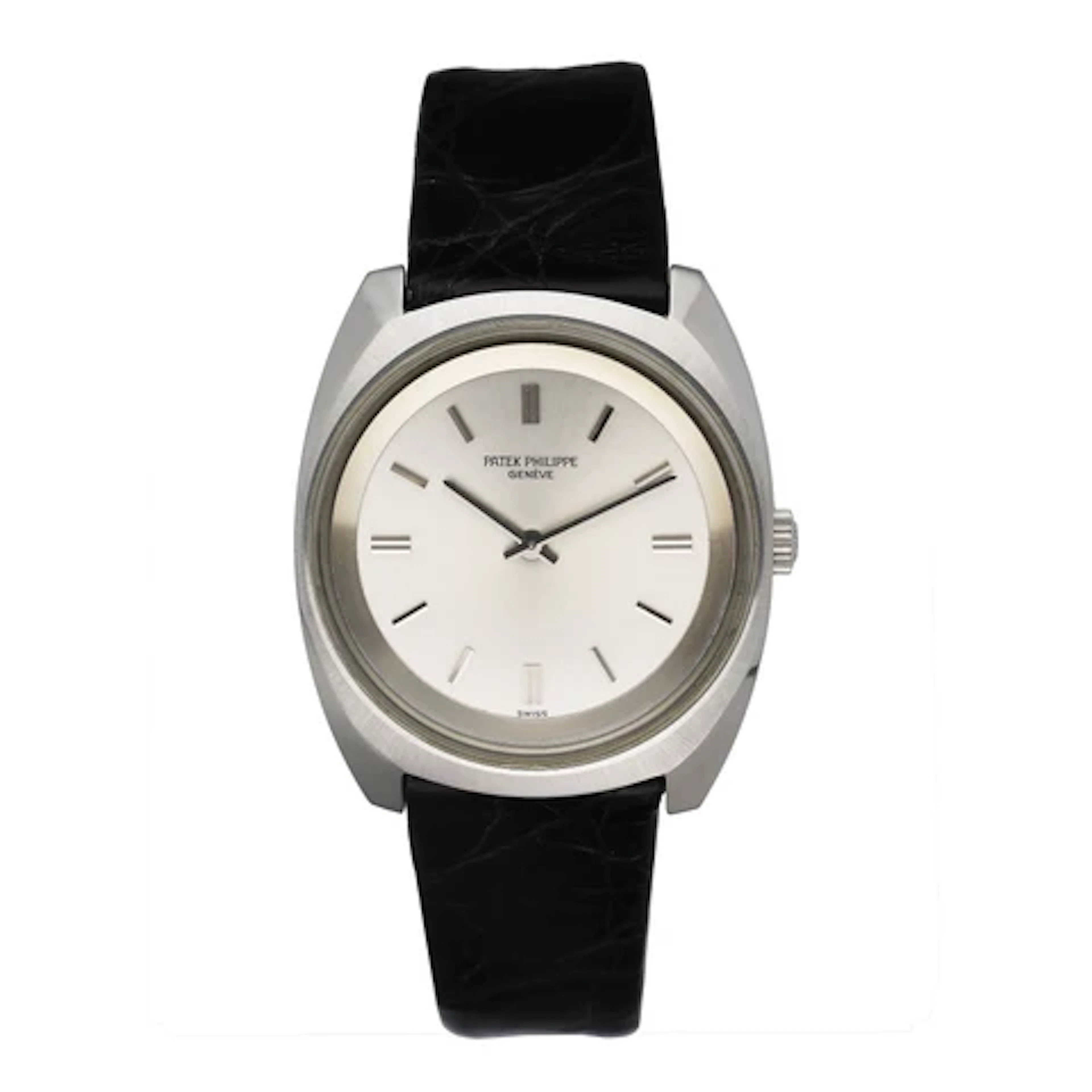 Patek Philippe Calatrava 3579 Silver Dial Steel Mens Watch
