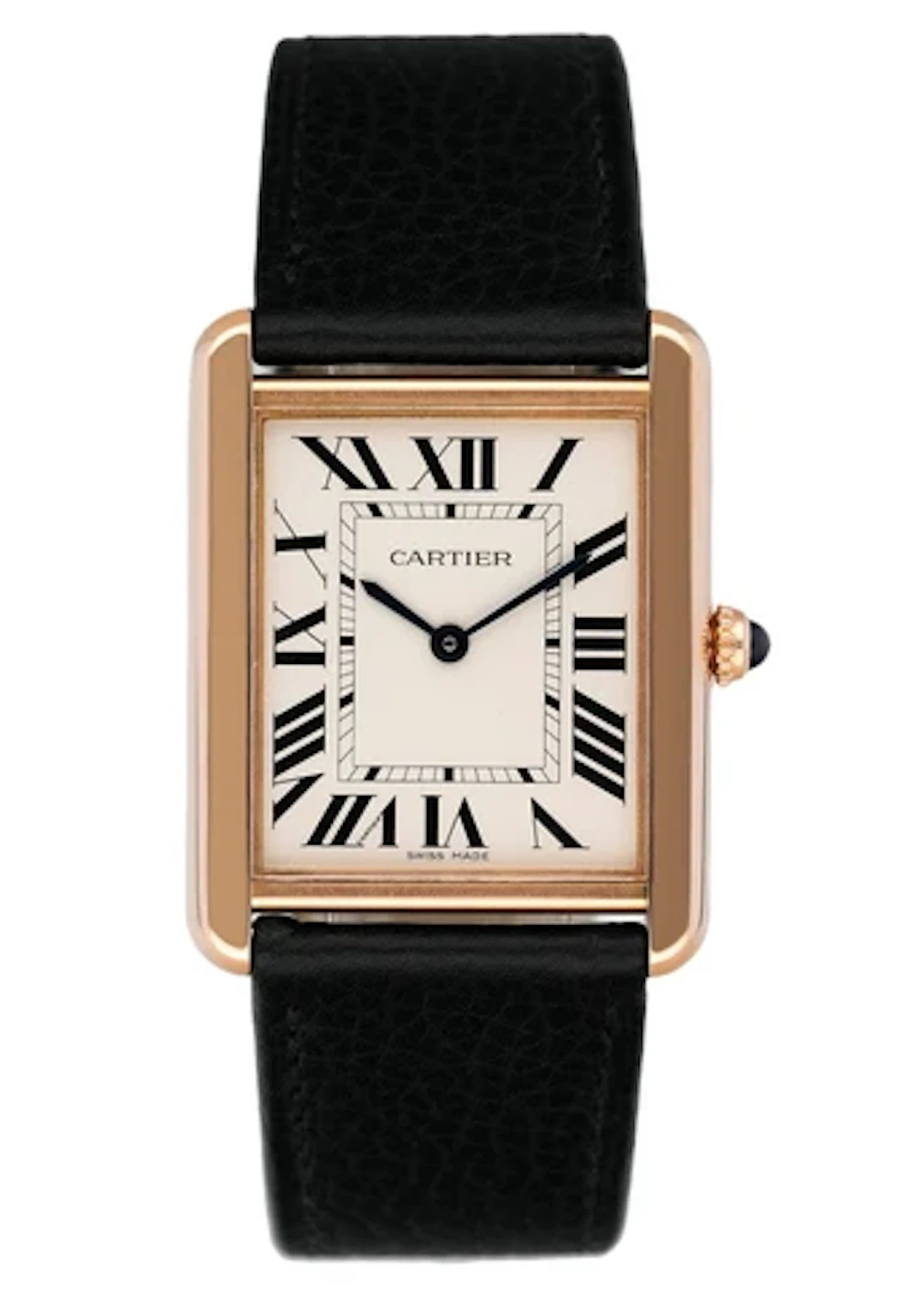 Cartier Tank Solo W5200025 18K Rose Gold Watch Box Papers