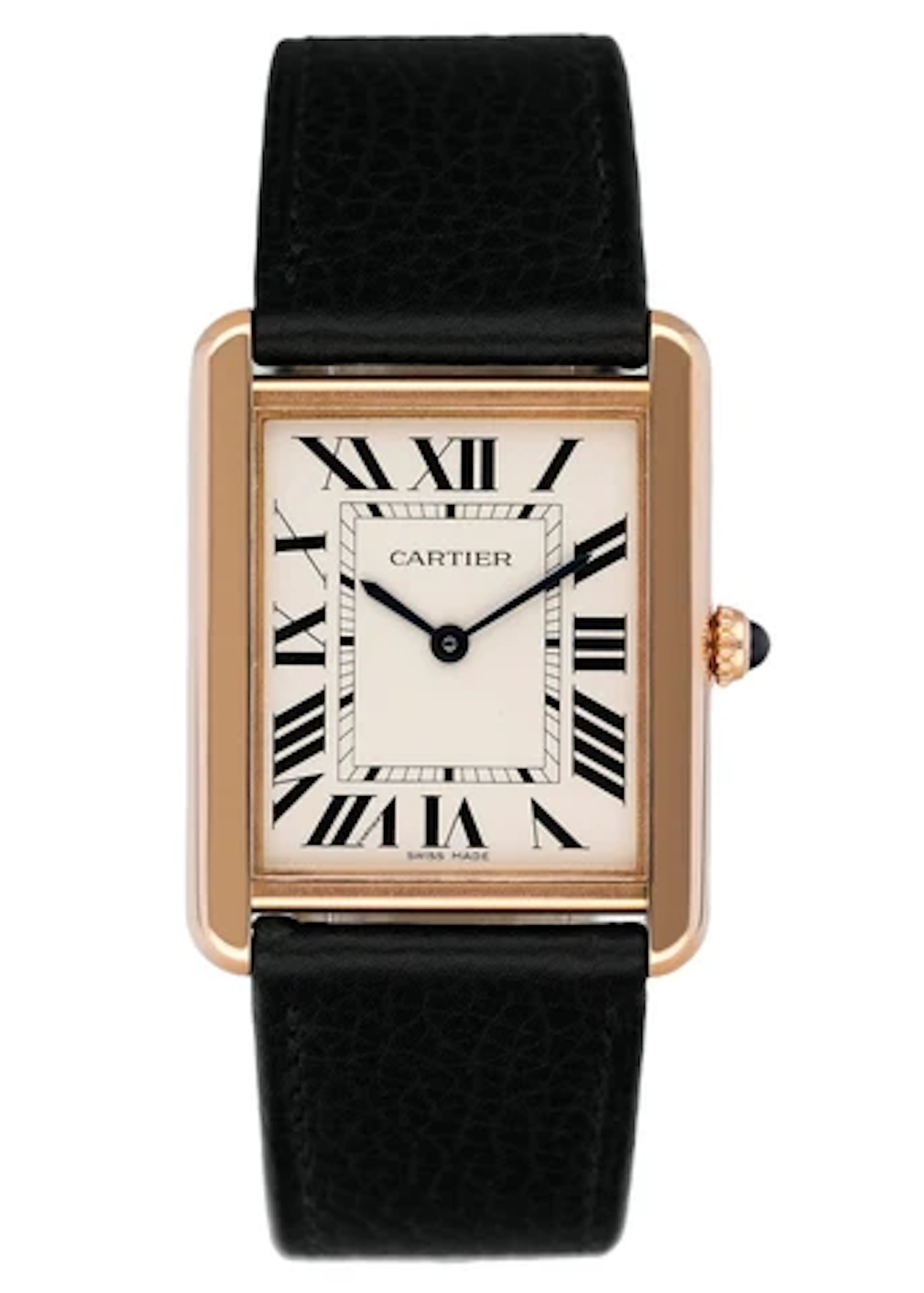 Cartier Tank Solo W5200025 18K Rose Gold Watch Box Papers