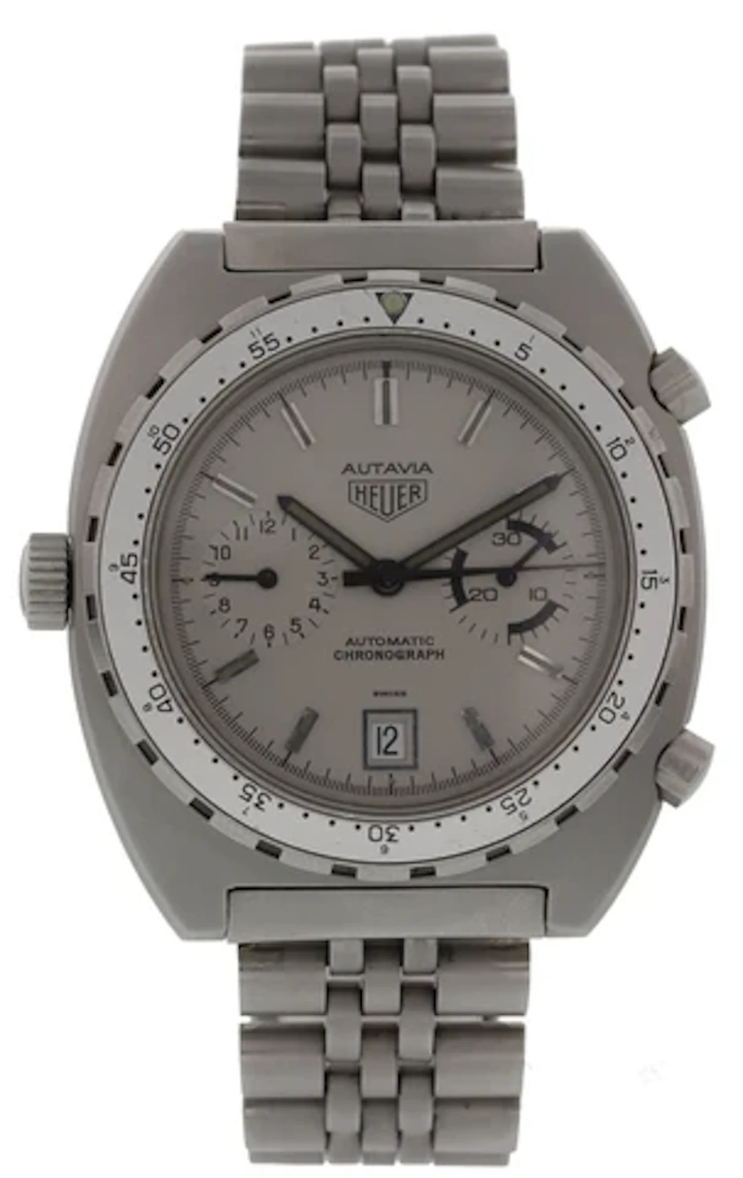 Vintage Heuer Autavia Chronograph 112.603 Pewter PVD Coated