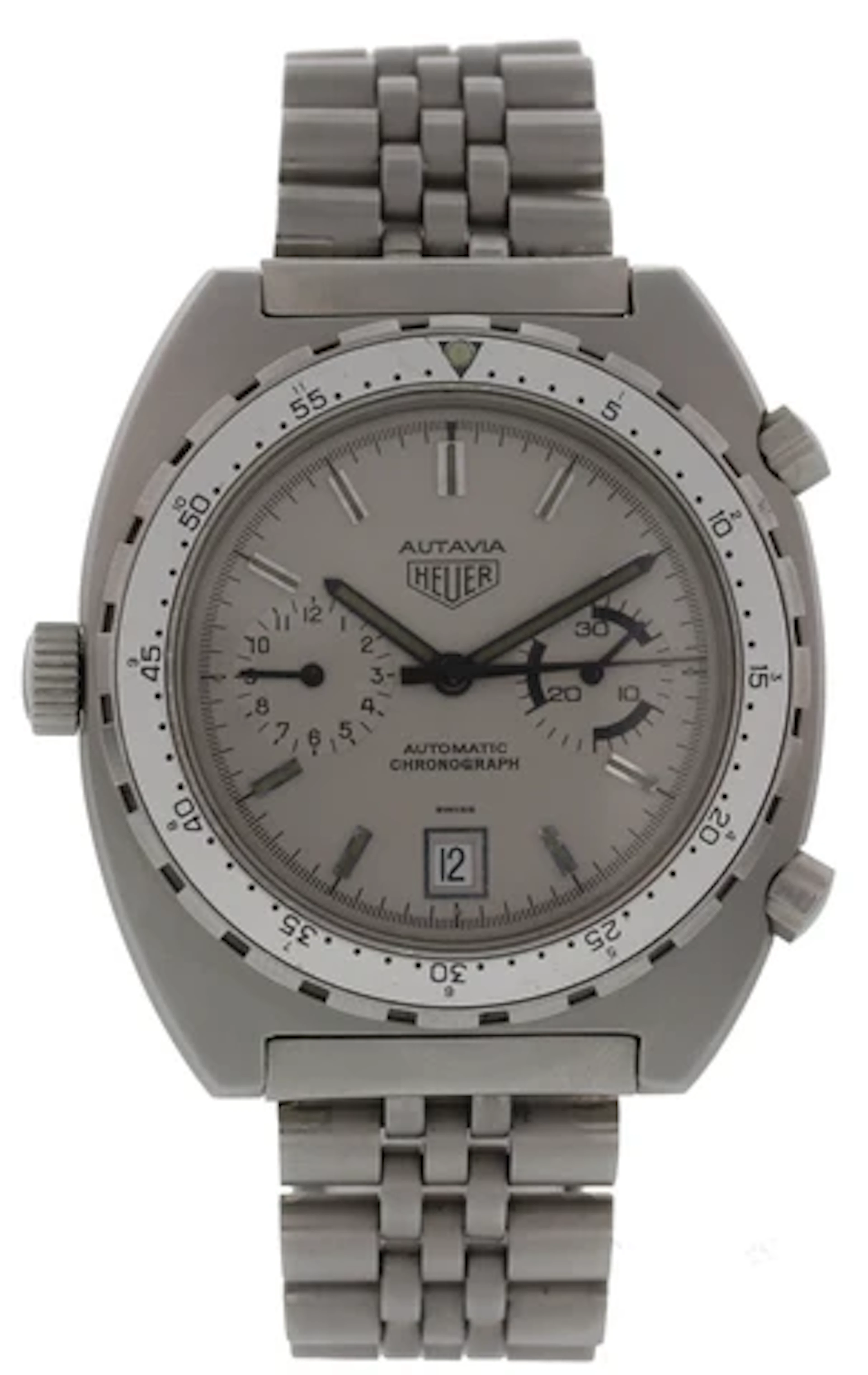 Vintage Heuer Autavia Chronograph 112.603 Pewter PVD Coated