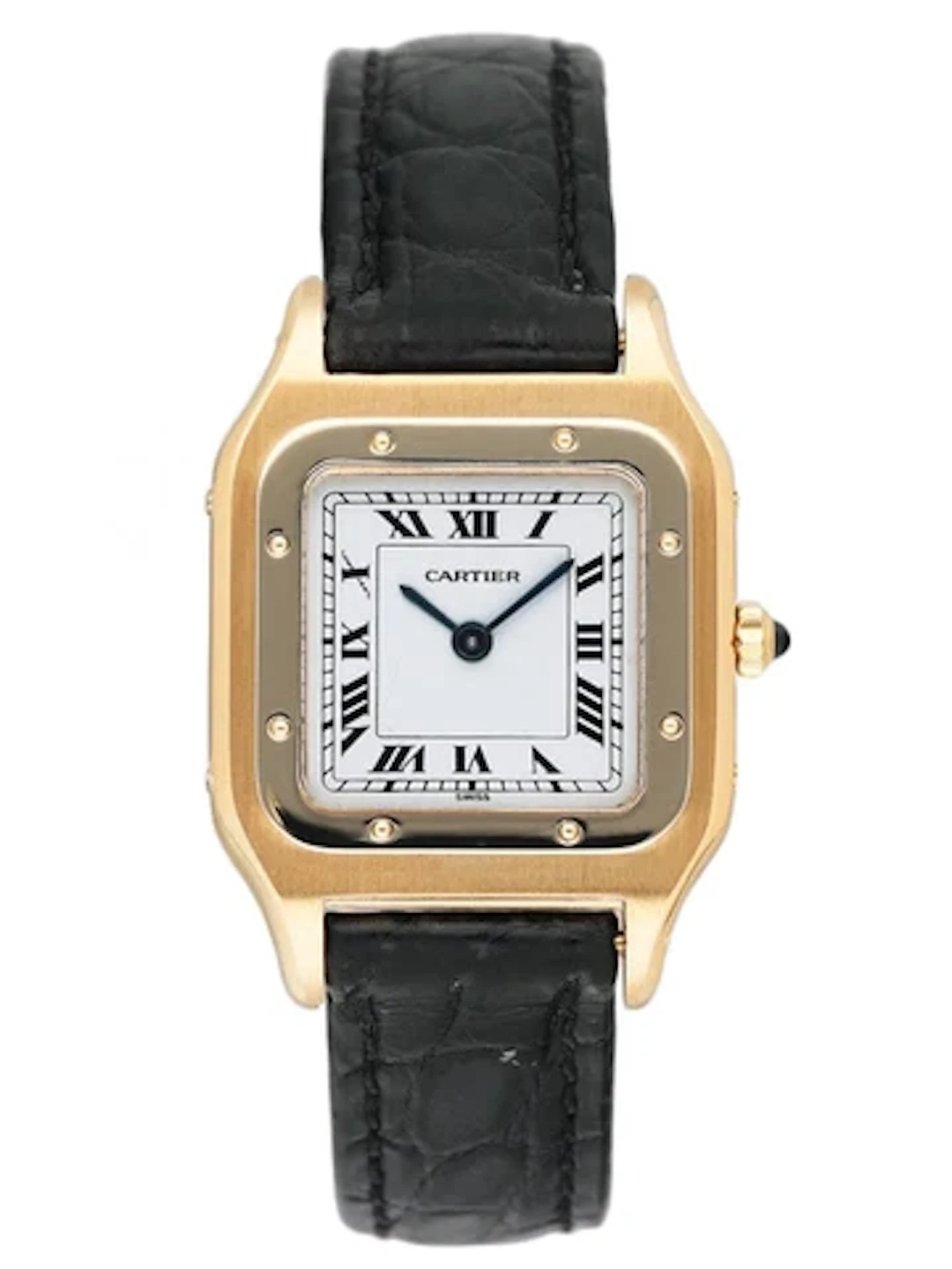 Cartier Santos Dumont W1505556 White Dial Ladies Watch