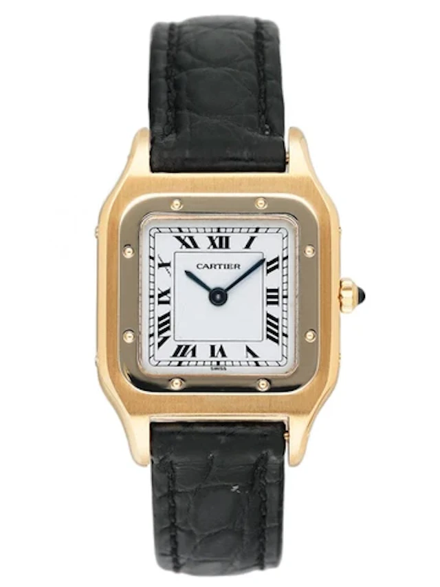 Cartier Santos Dumont W1505556 White Dial Ladies Watch