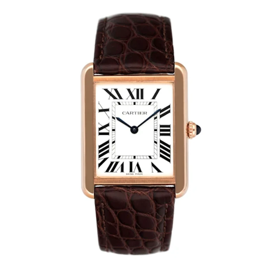 Cartier Tank Solo W5200025 18K Rose Gold Watch
